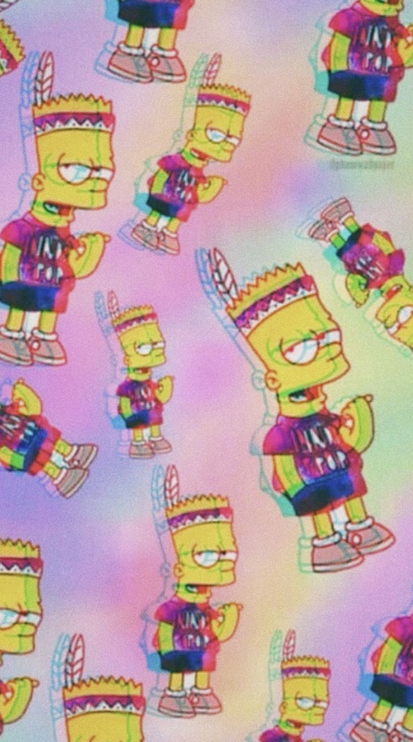 Bart Simpson Lil Peep galassia, Gustav Ahr, 752x1335 Full HD Verticale, Smartphone