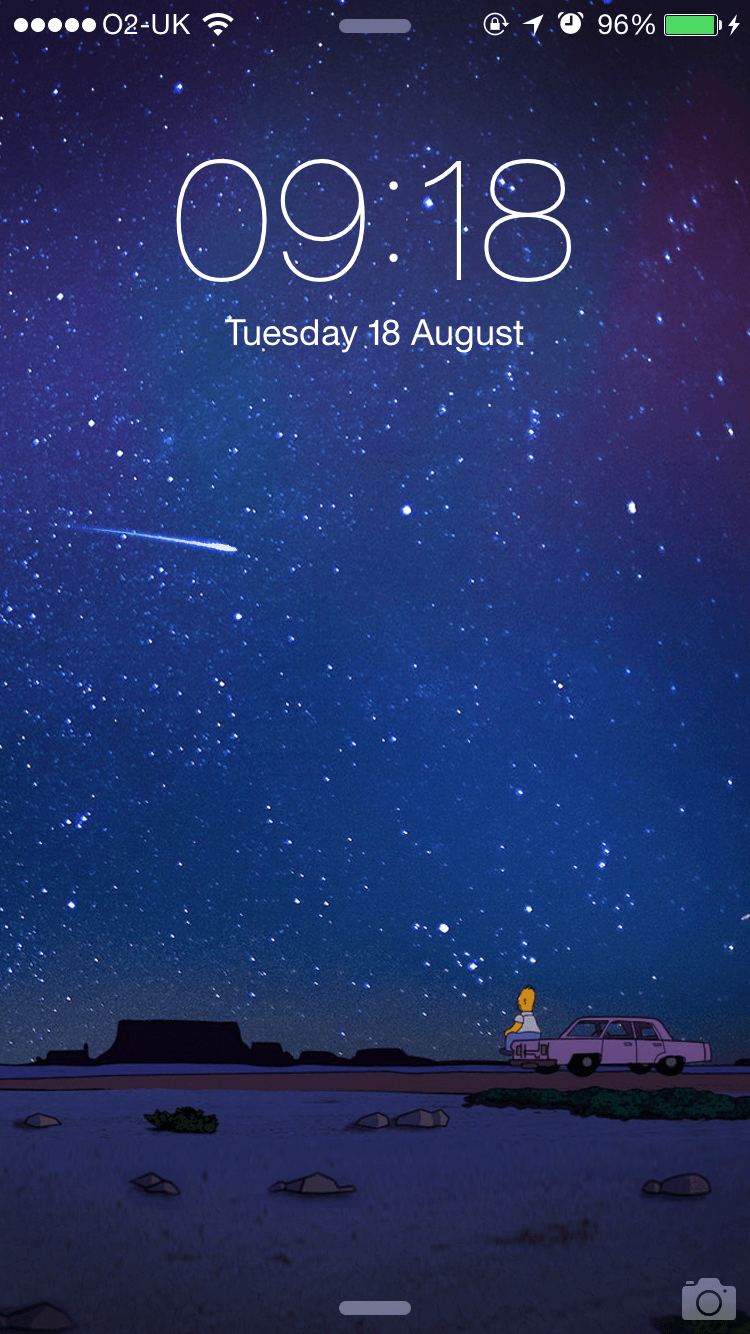 Bart Simpson notte stellata, 750x1334 Verticale, Mobile