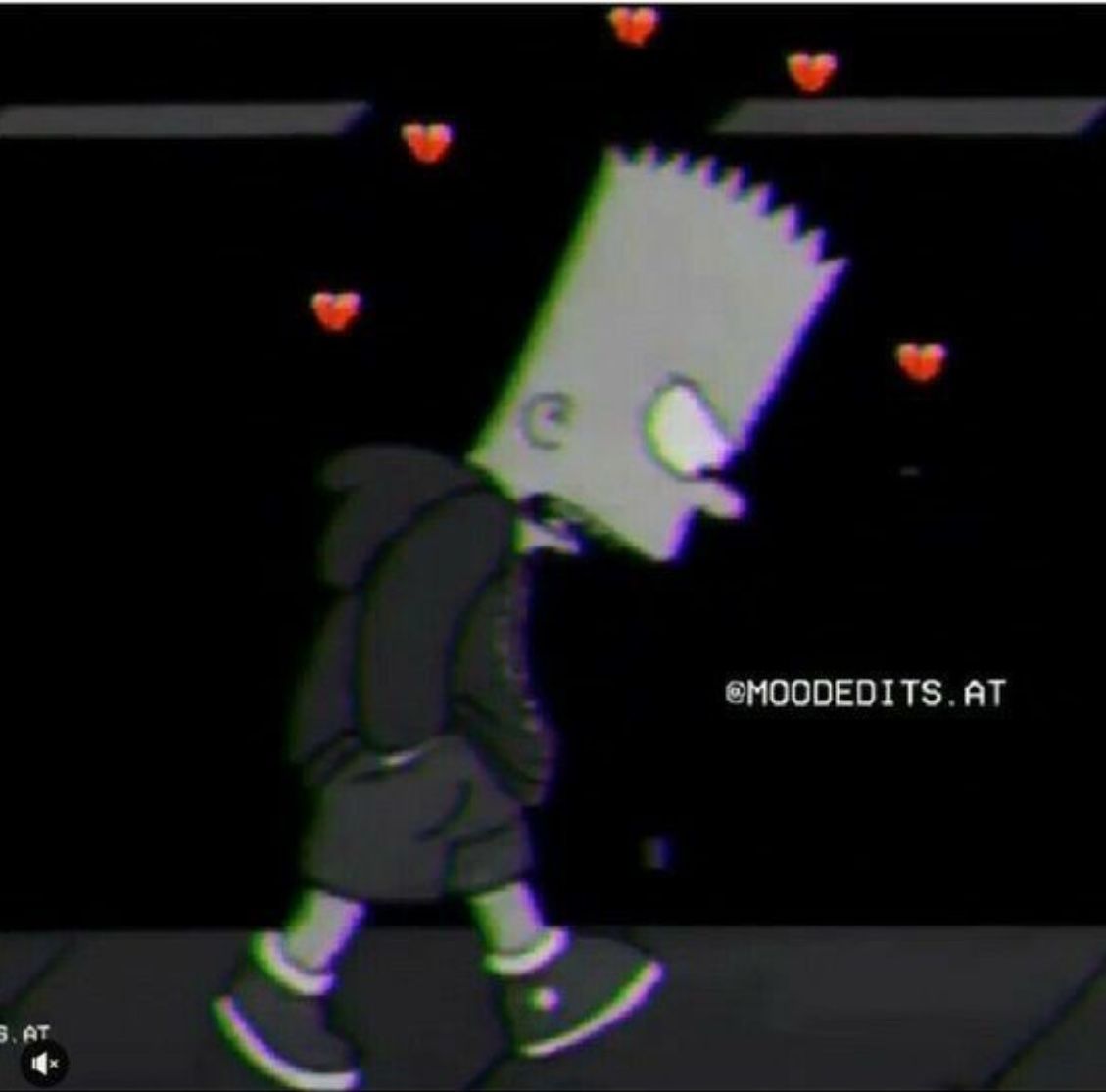 Bart Simpson triste cammina, 1129x1115 HD, Laptop