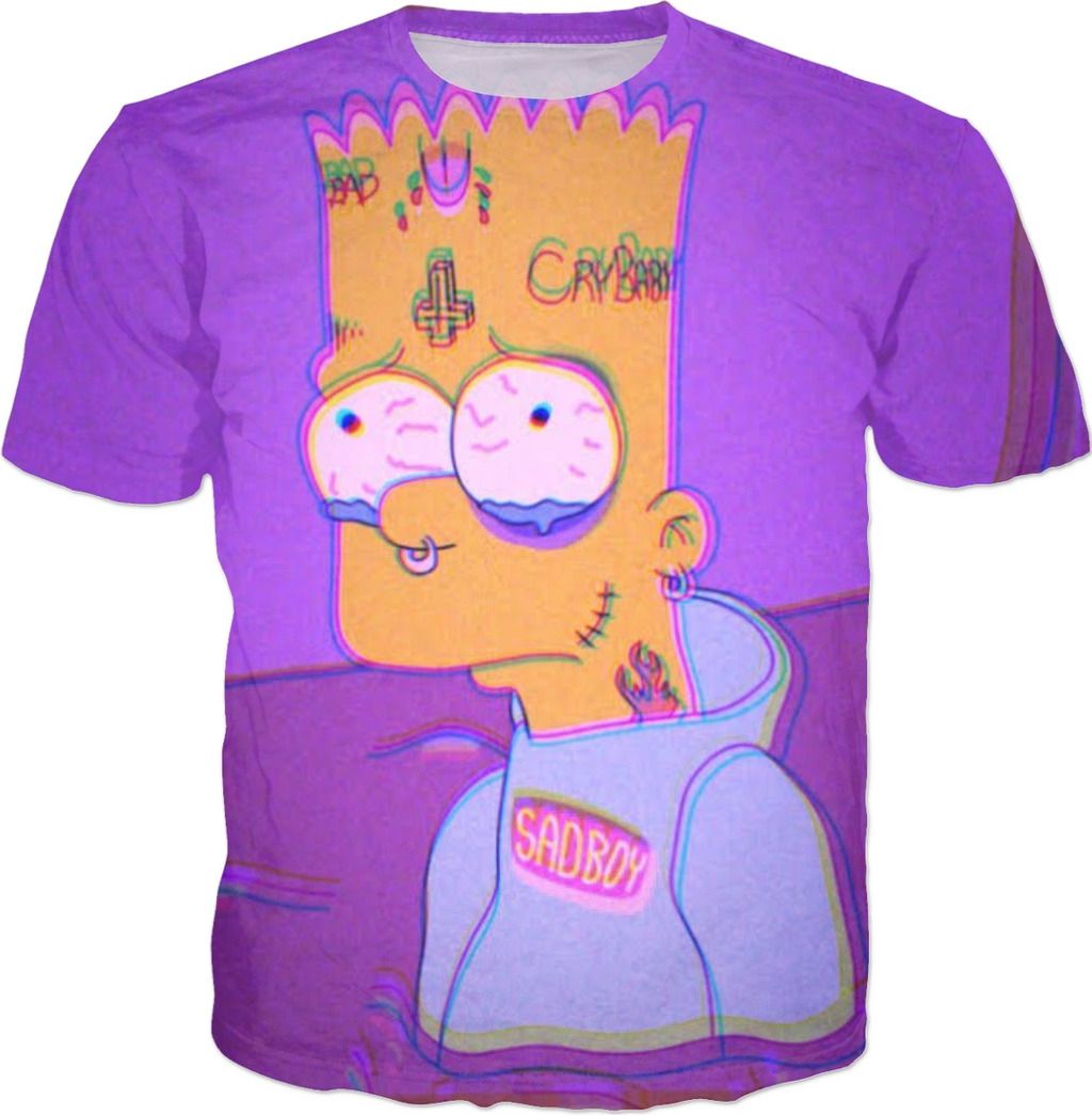 Bart Simpson triste vaporwave, 1280x720 720p, PC