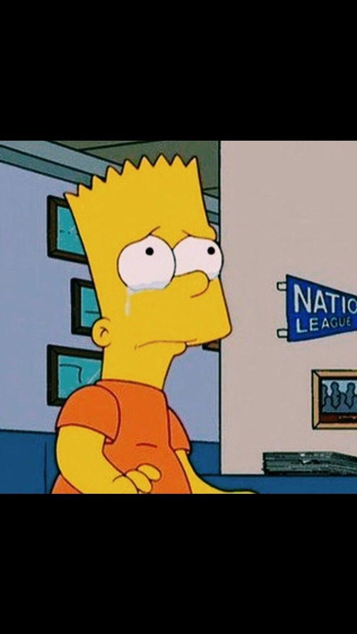 Bart Simpson triste maglietta, 1024x1045 Verticale, Mobile