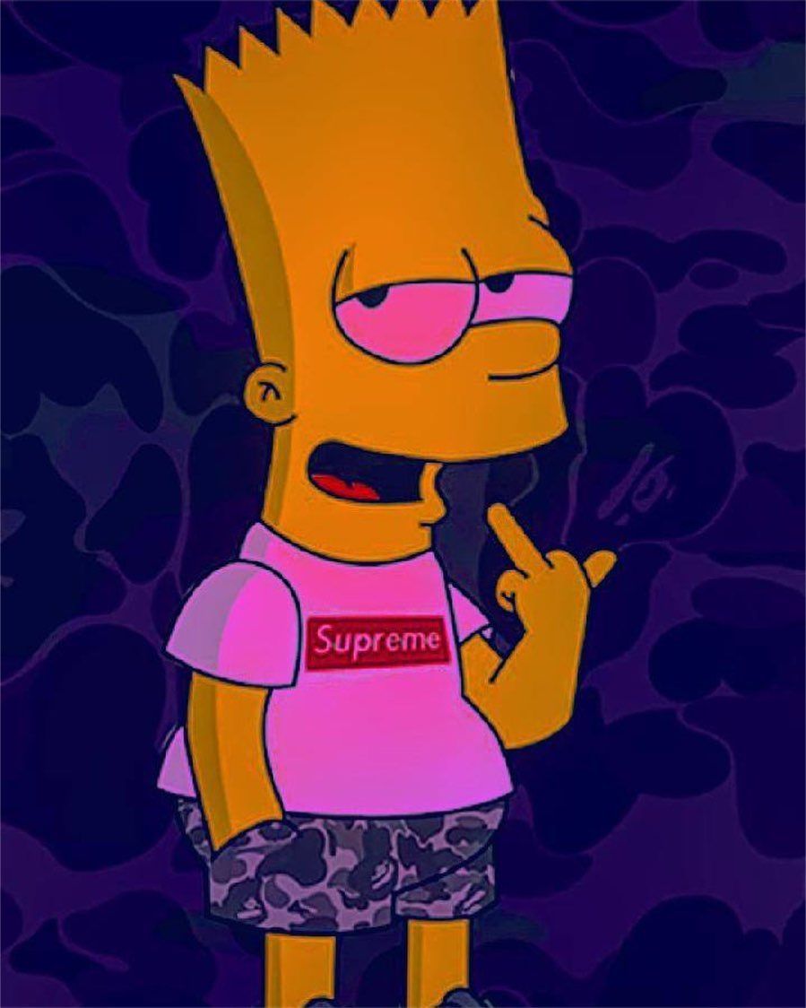Bart Simpson maglietta Supreme, streetwear, 899x1124 Full HD Verticale, Smartphone