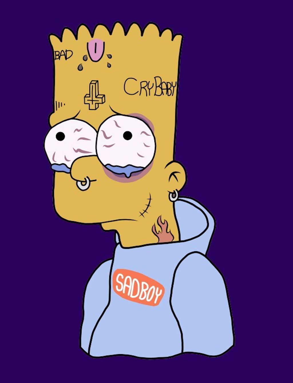Homer Simpson triste seduto, 1280x960 HD, Desktop