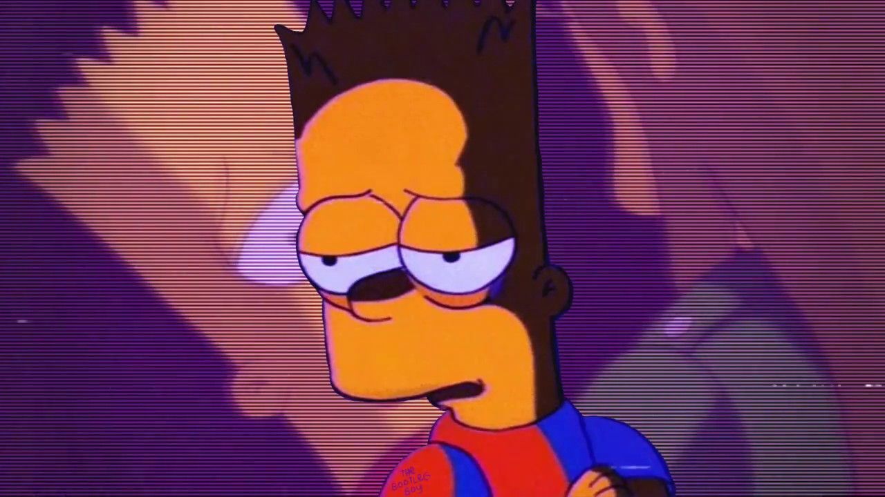 Bart Simpson triste cuori spezzati, 707x1249 Full HD Verticale, iPhone