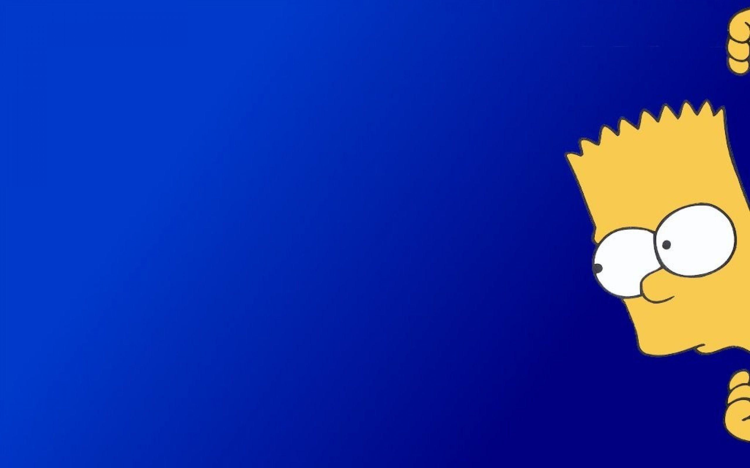 Bart Simpson sfondo blu, 2560x1600 WQXGA, MacBook Pro