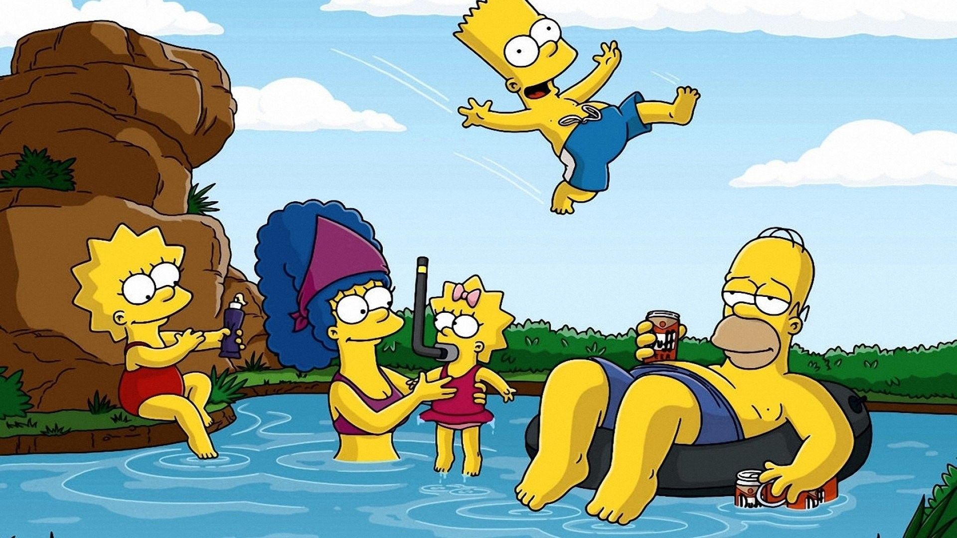 Bart Simpson sfondo giallo, 1920x1080 Full HD 1080p, Desktop