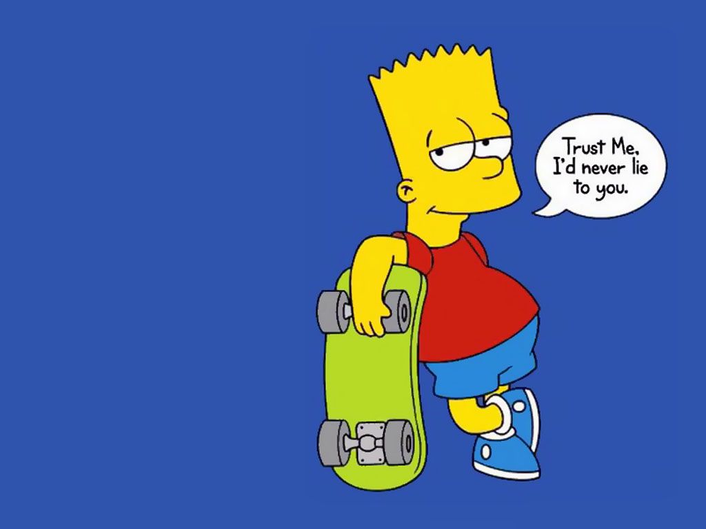 Bart Simpson con skateboard, 1024x768 HD, Desktop