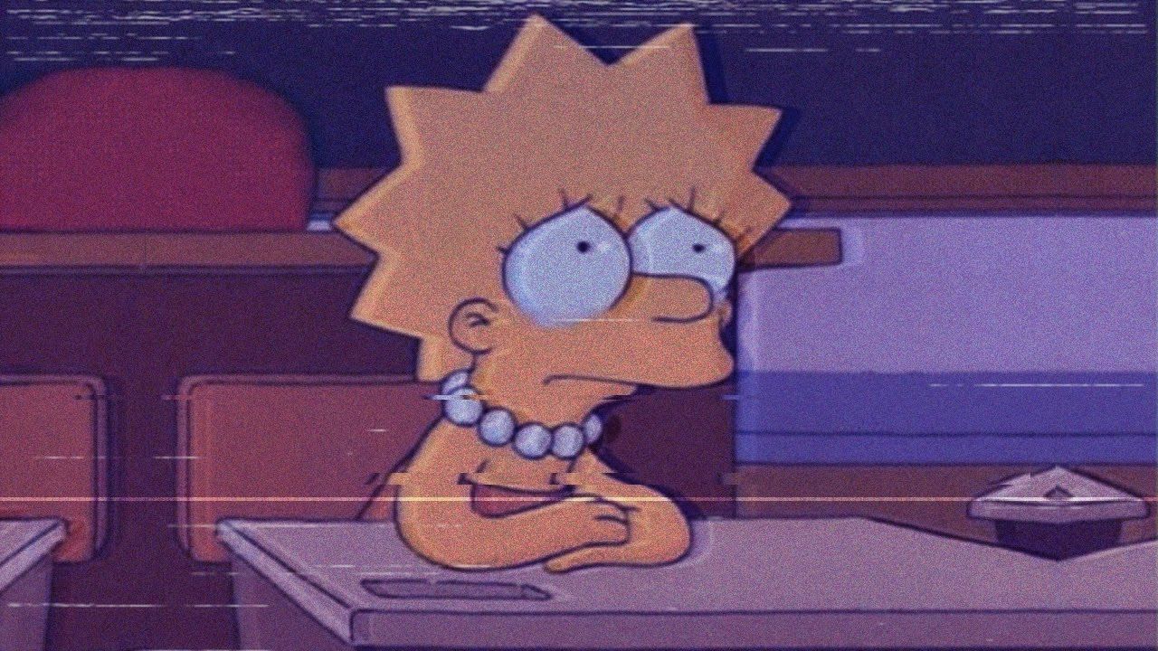 Bart Simpson triste con cuori, 736x1314 Full HD Verticale, Samsung Galaxy