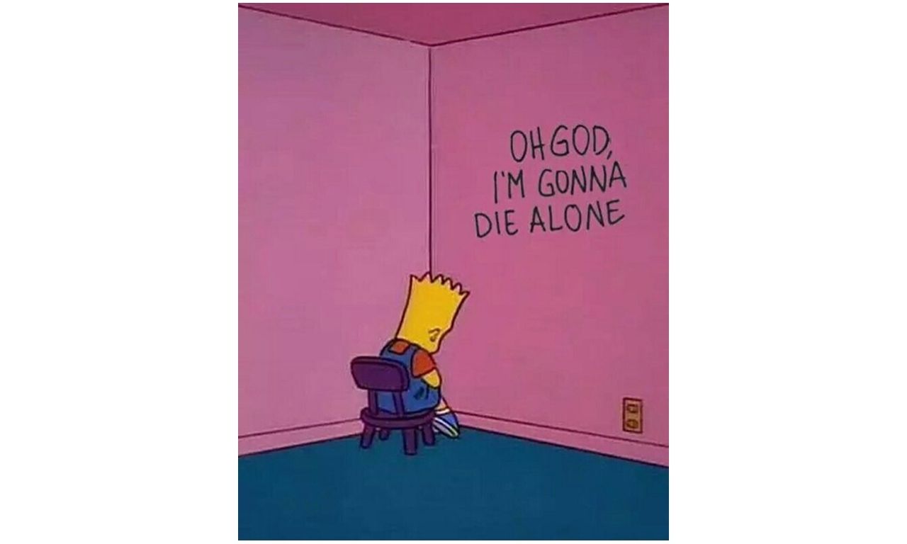 Bart Simpson triste con cuori, 2309x3464 Full HD Verticale, Smartphone