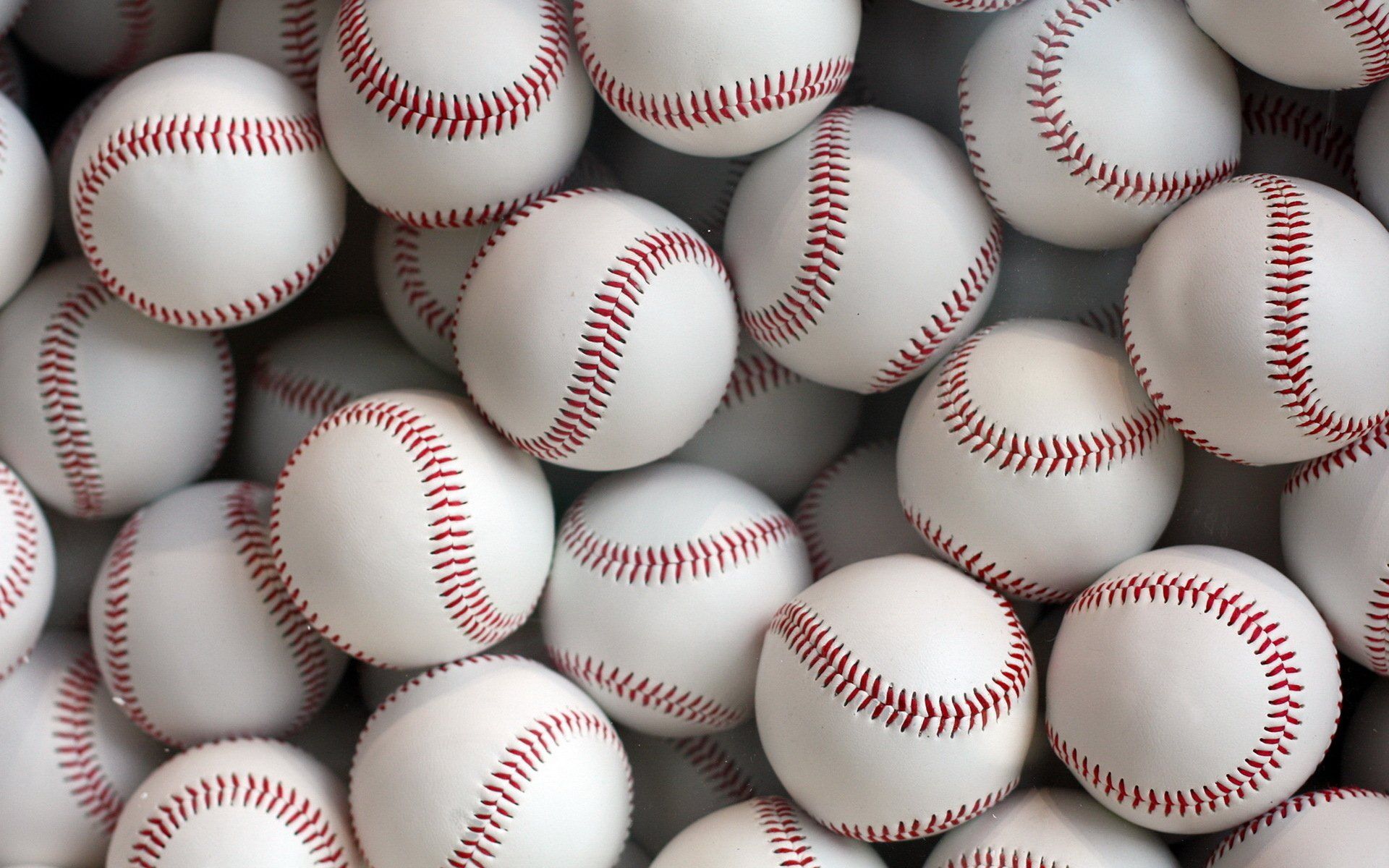 Palline da baseball bianche ammucchiate, 1920x1200 Full HD+, PC