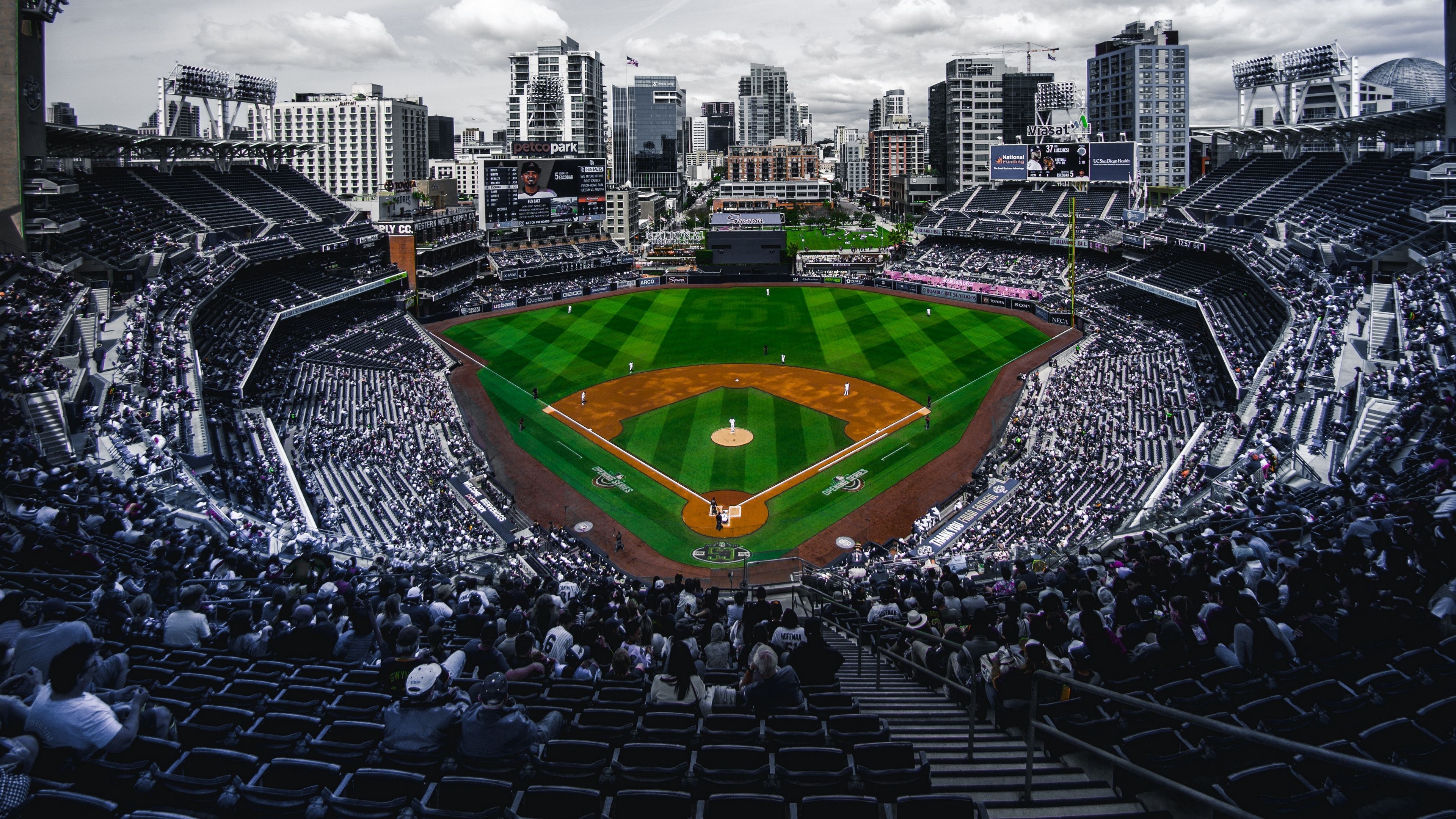 Stadio di baseball vista aerea, 3840x2160 UHD, PC 4K