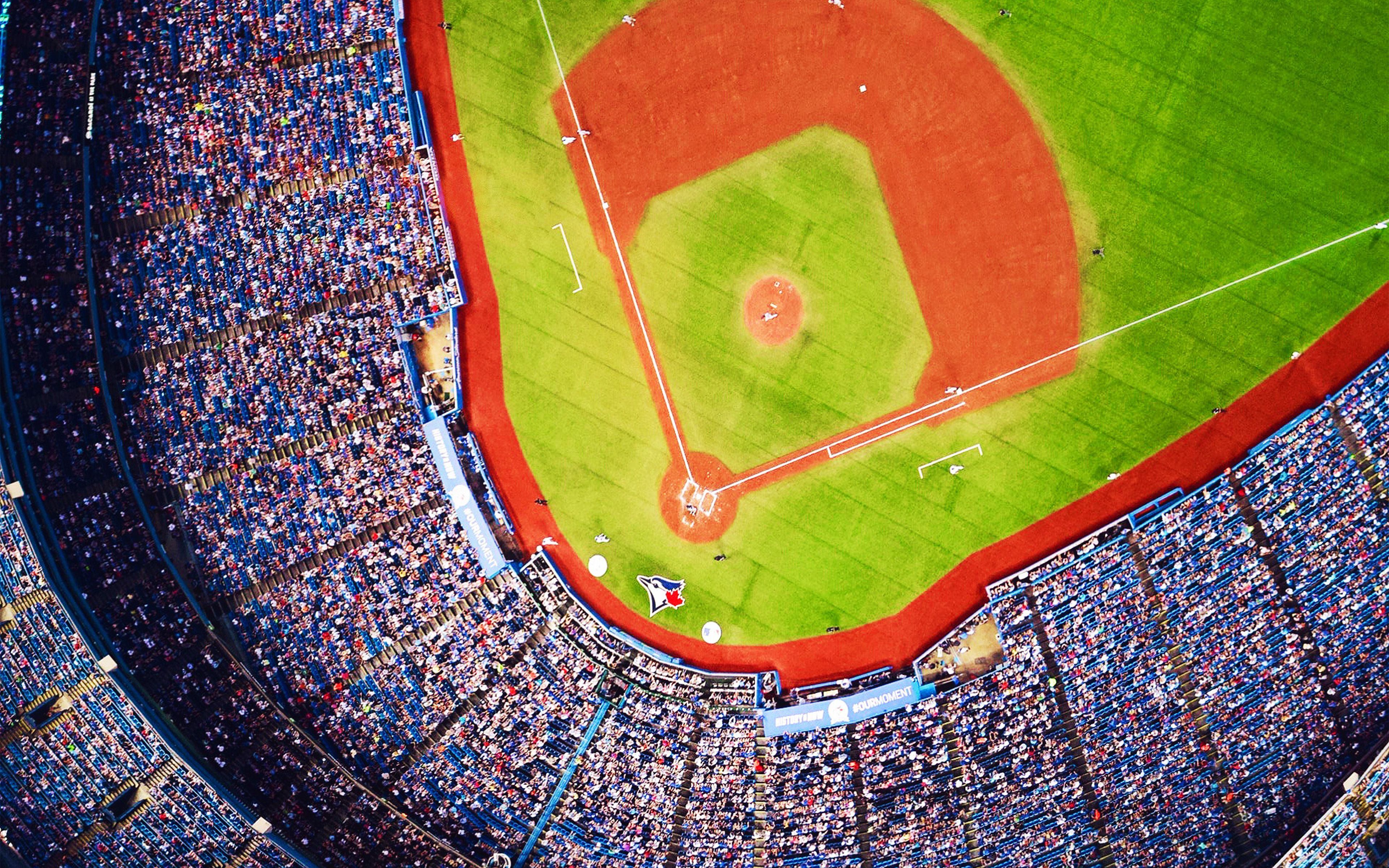 Stadio di baseball vista aerea, 3840x2400 UHD, PC 4K