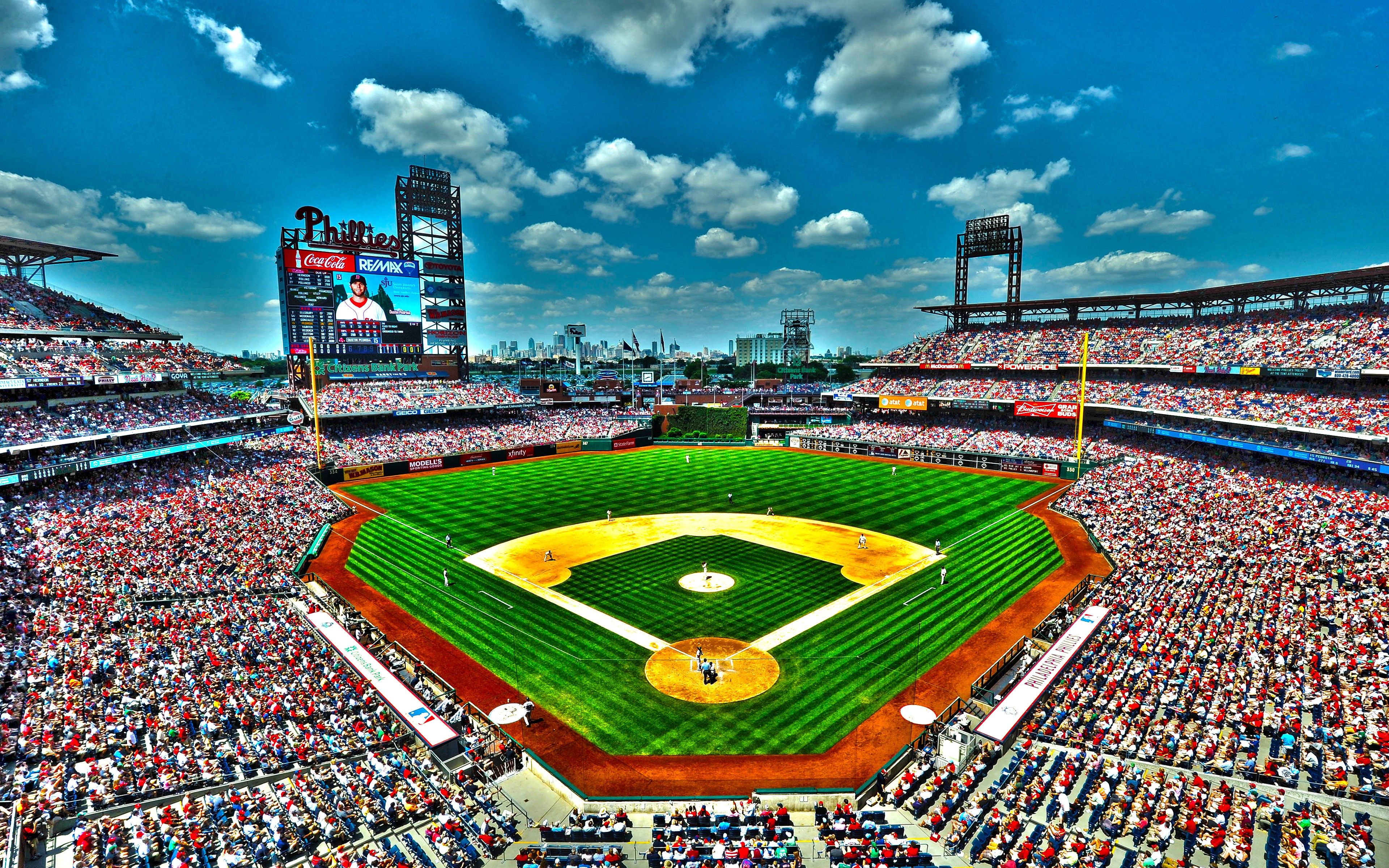 Stadio di baseball affollato, 3840x2400 4K, Smart TV 4K