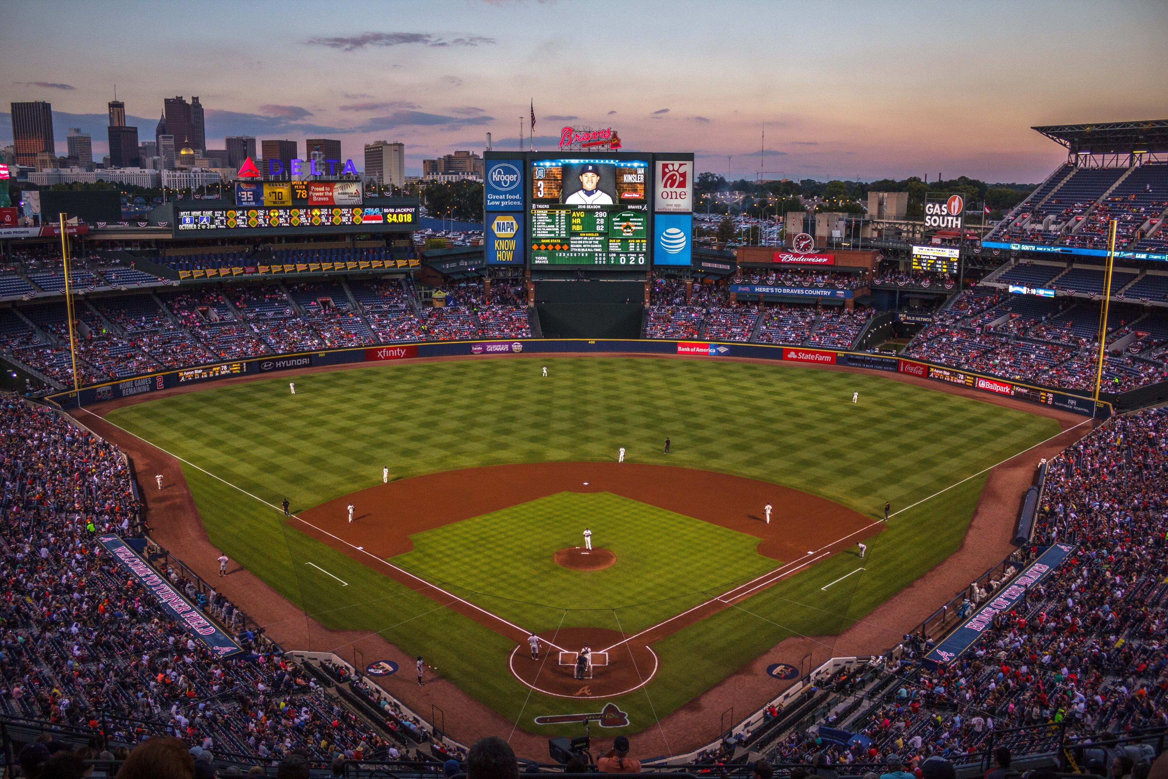 Partita baseball stadio Turner Field, 3840x2560 Ultra HD, Monitor 4K
