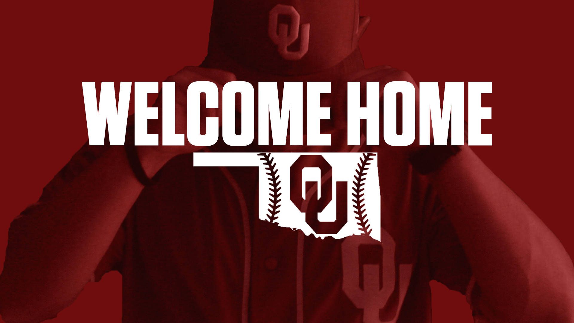 Oklahoma Sooners baseball logo rosso, 1920x1080 Full HD 1080p, PC