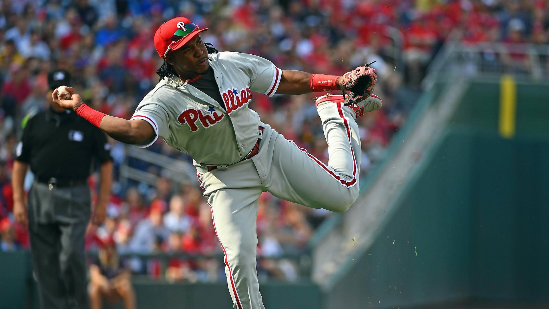 Giocatore baseball Phillies lancio, 1920x1080 1080p, PC