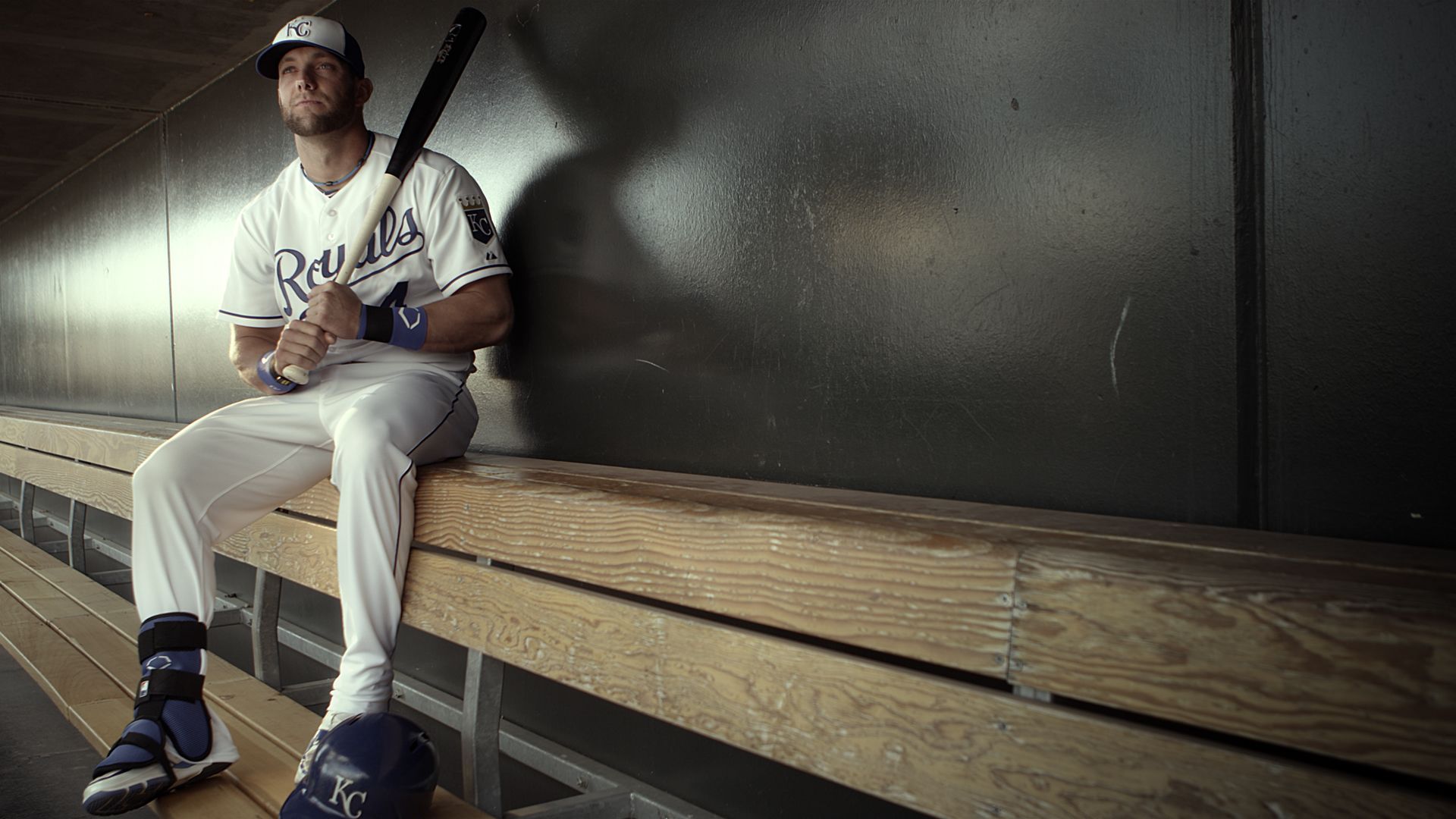 Giocatore baseball Royals panchina, 1920x1080 Full HD, Desktop