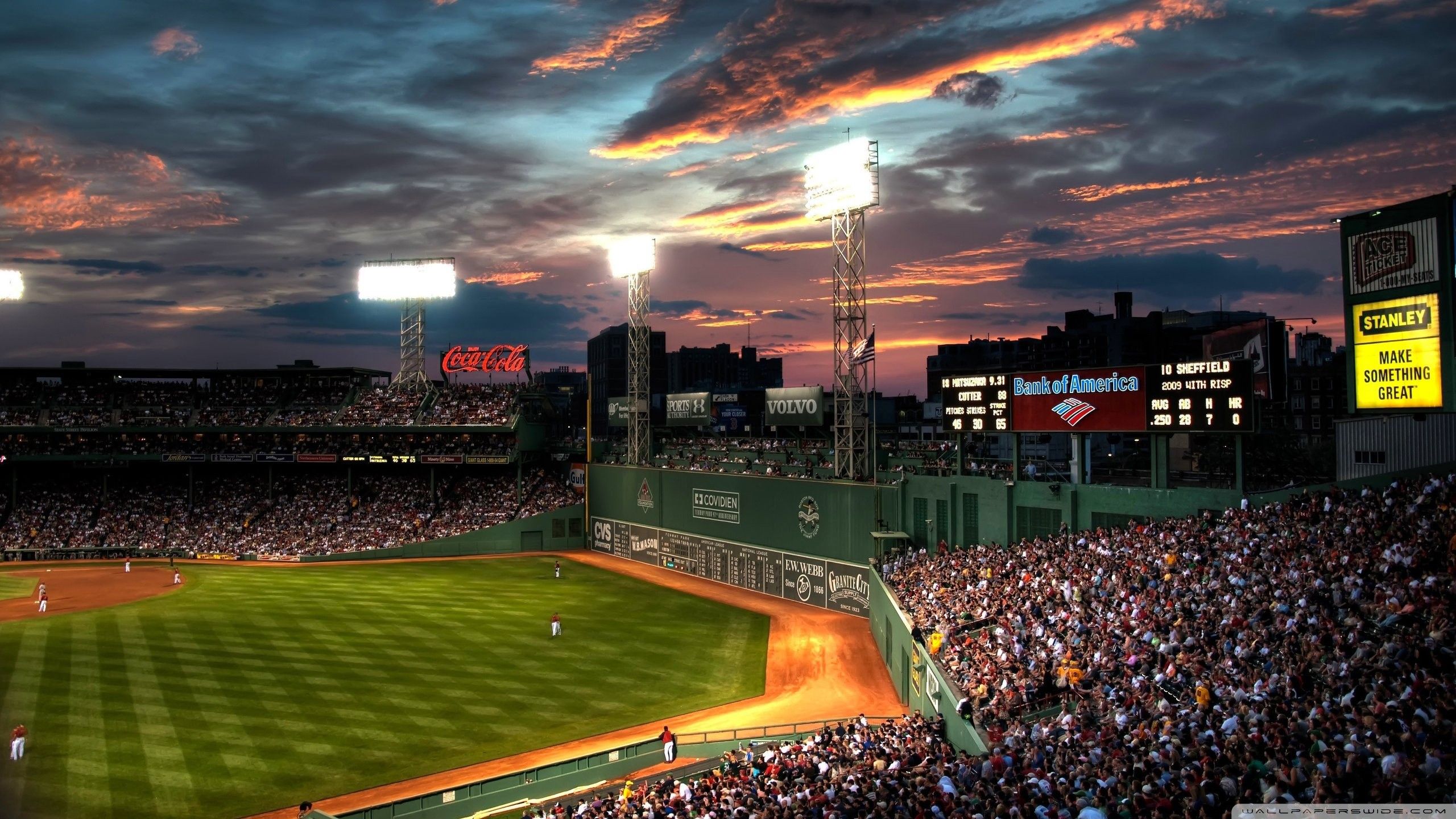 Stadio baseball Fenway Park, Boston Red Sox, 2560x1440 QHD, Laptop