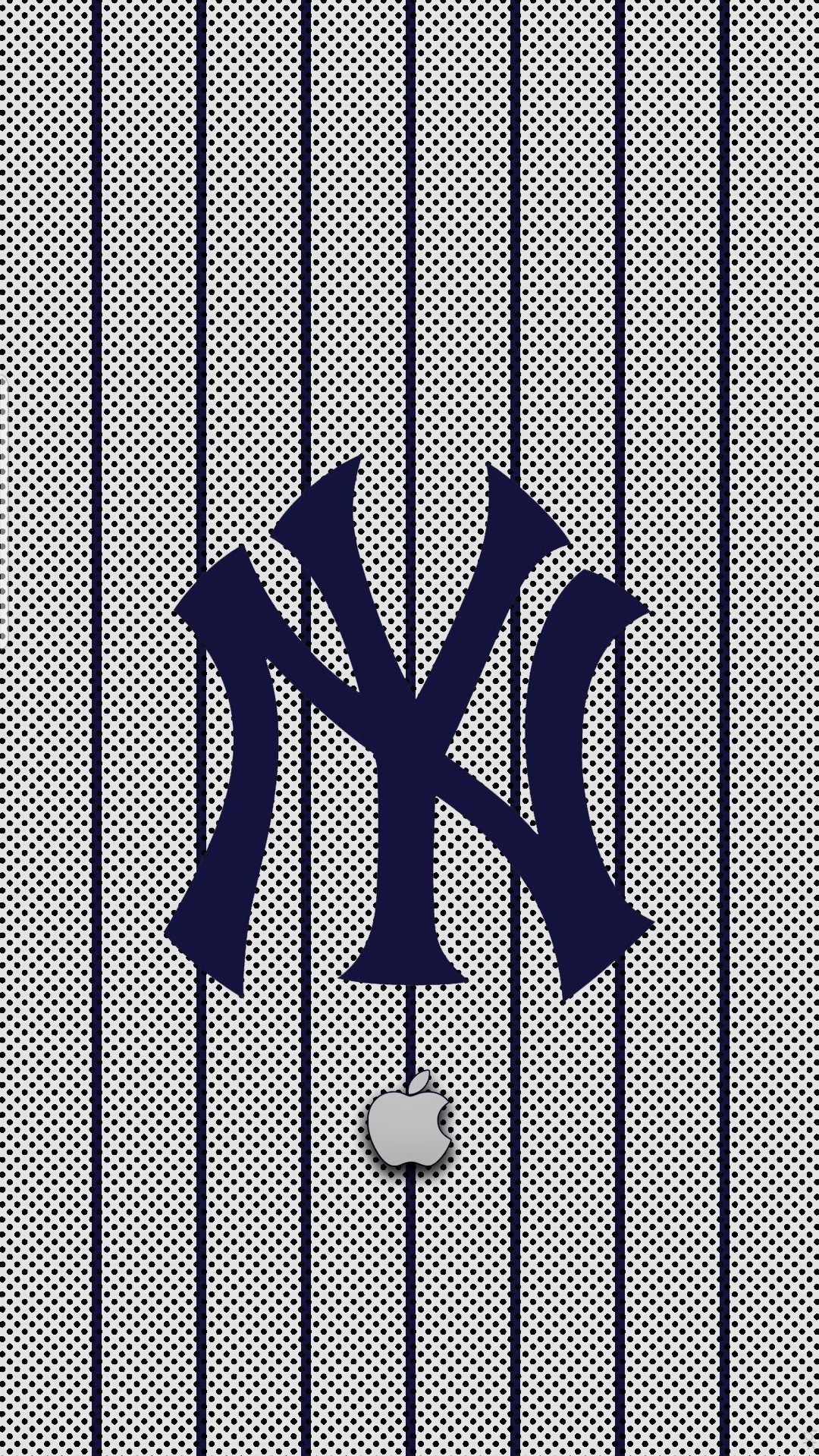 Logo New York Yankees pinstripe, MLB, 1080x1920 Verticale, Mobile