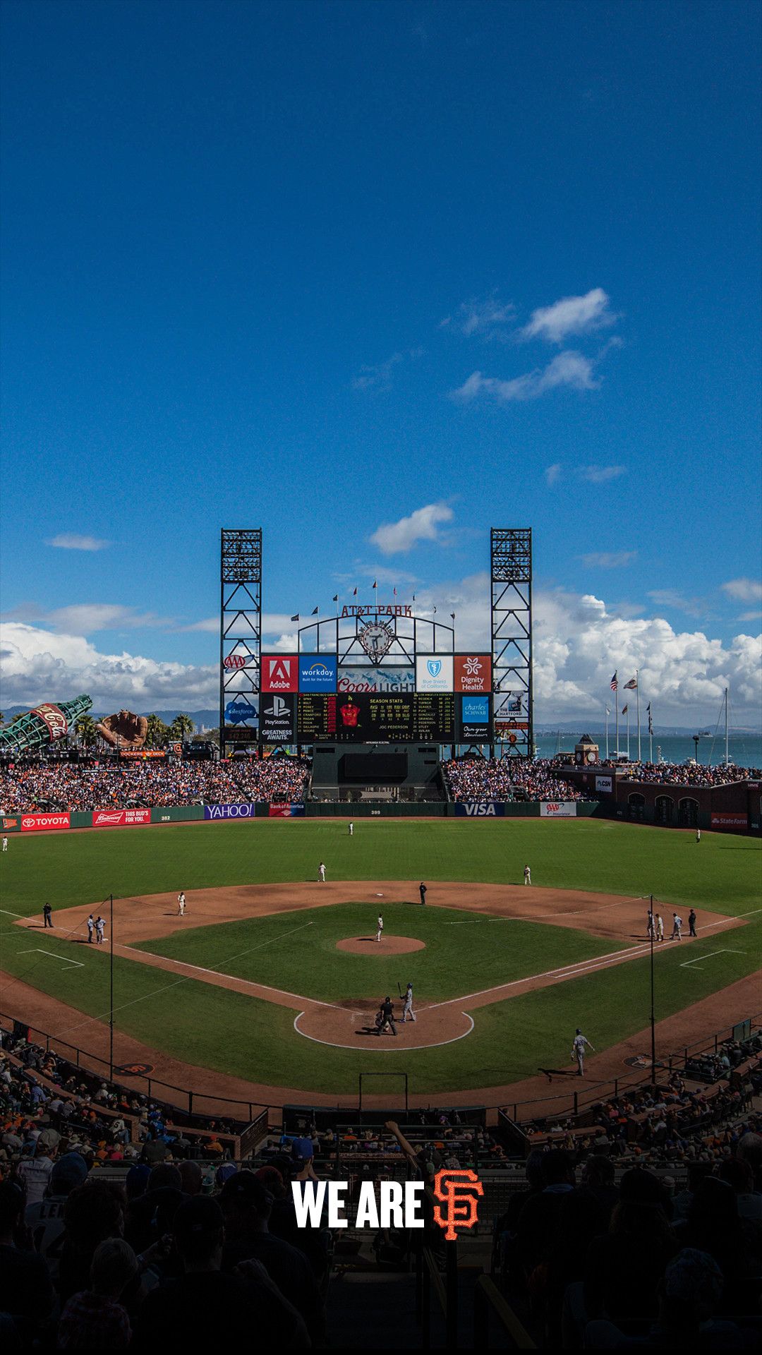 Stadio San Francisco Giants baseball, 1080x1920 Full HD Verticale, Samsung Galaxy