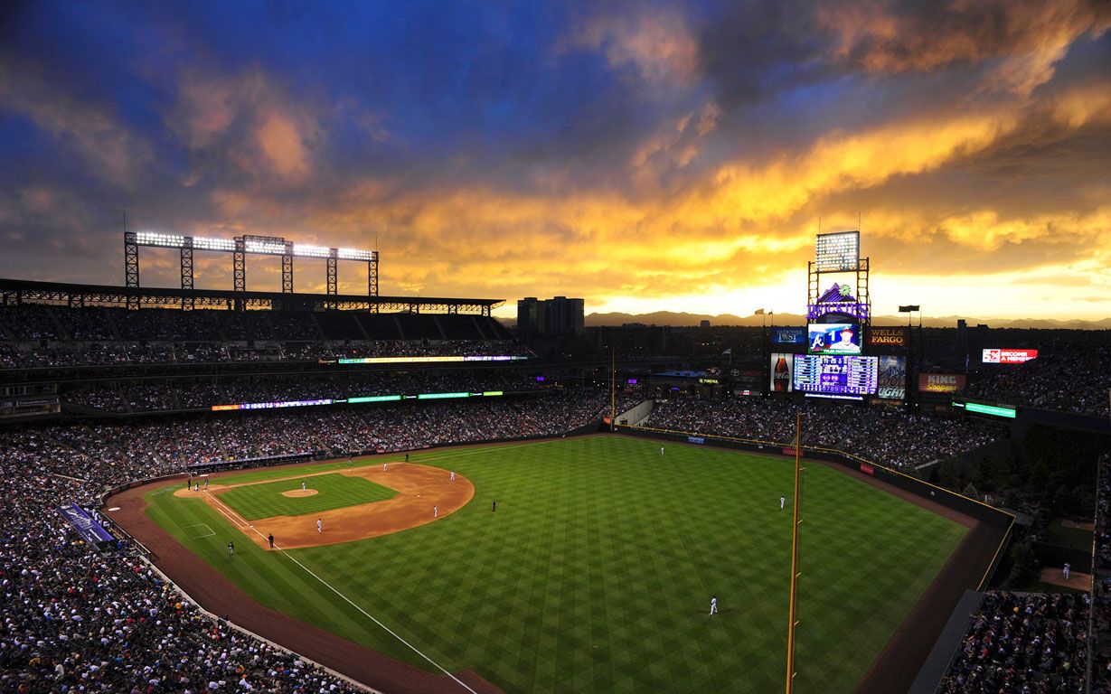 Stadio baseball tramonto, 1229x768 HD, PC Desktop
