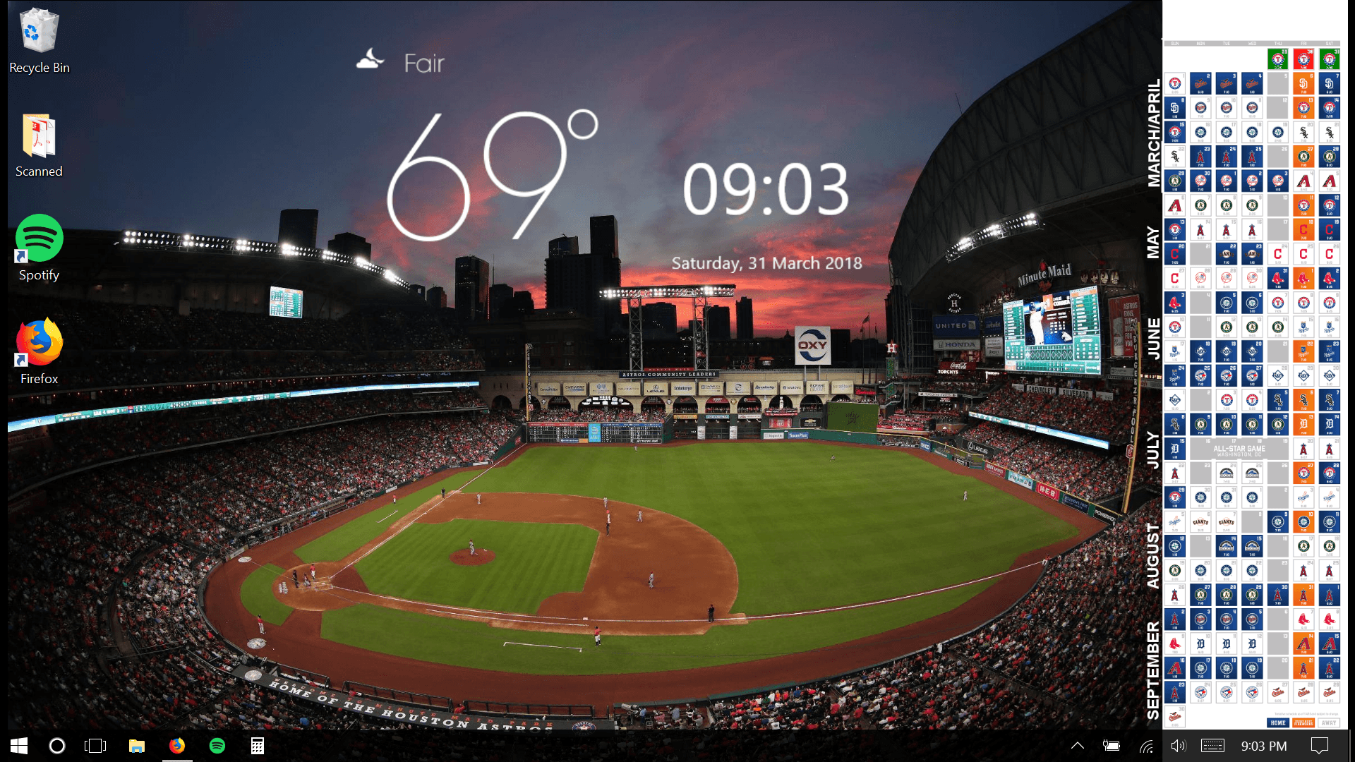 Stadio di baseball con tetto retrattile, 1920x1080 Full HD, PC Desktop