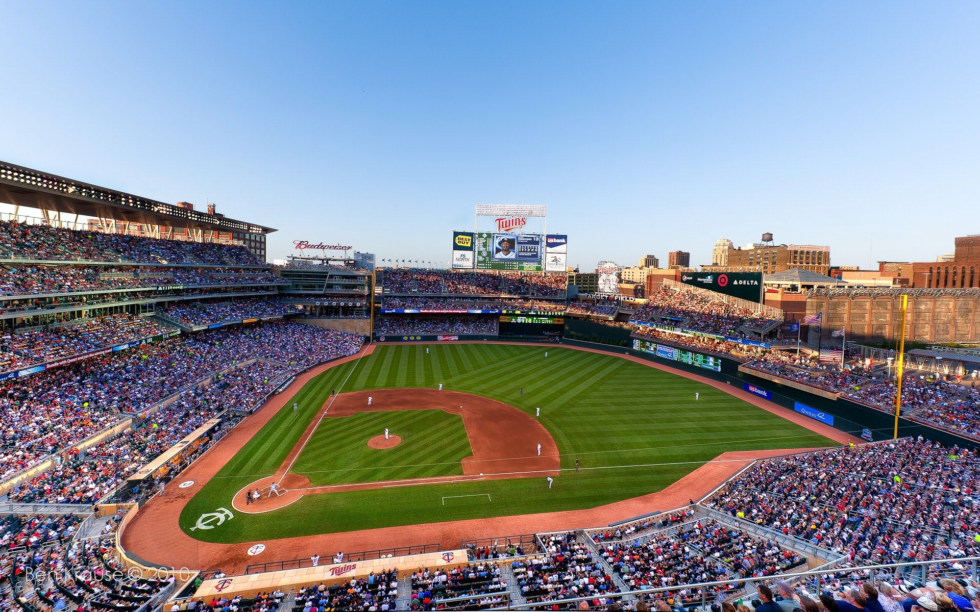 Stadio di baseball affollato, 1920x1200 Full HD+ WUXGA, Monitor Gaming