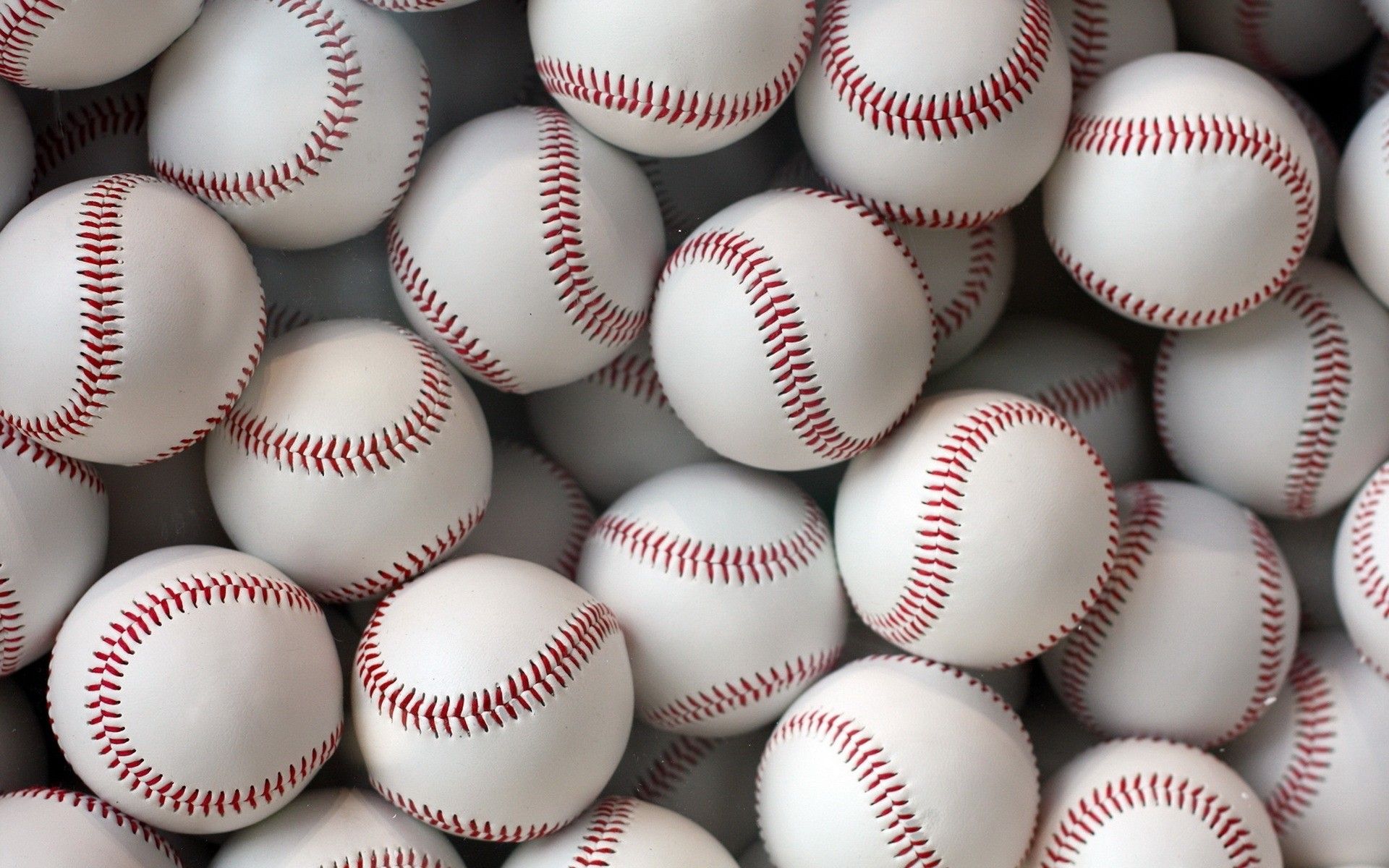 Palline da baseball bianche ammucchiate, 1920x1200 Full HD+, PC Desktop