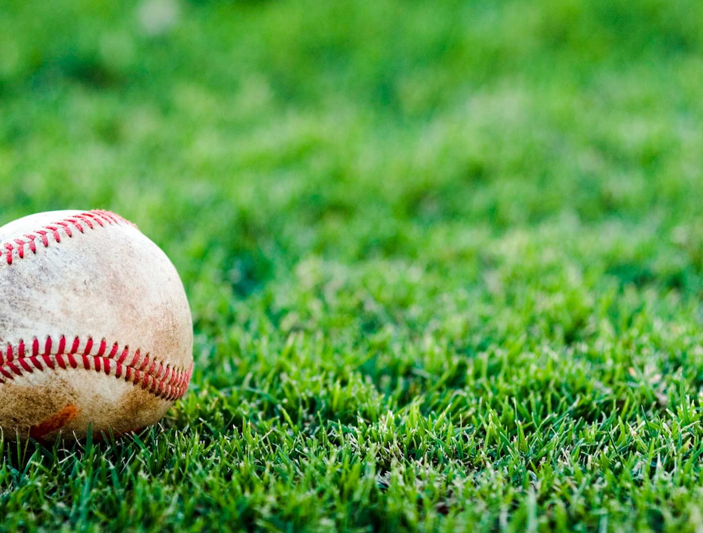 Palla da baseball sull'erba, 1450x1100 720p, Monitor Gaming