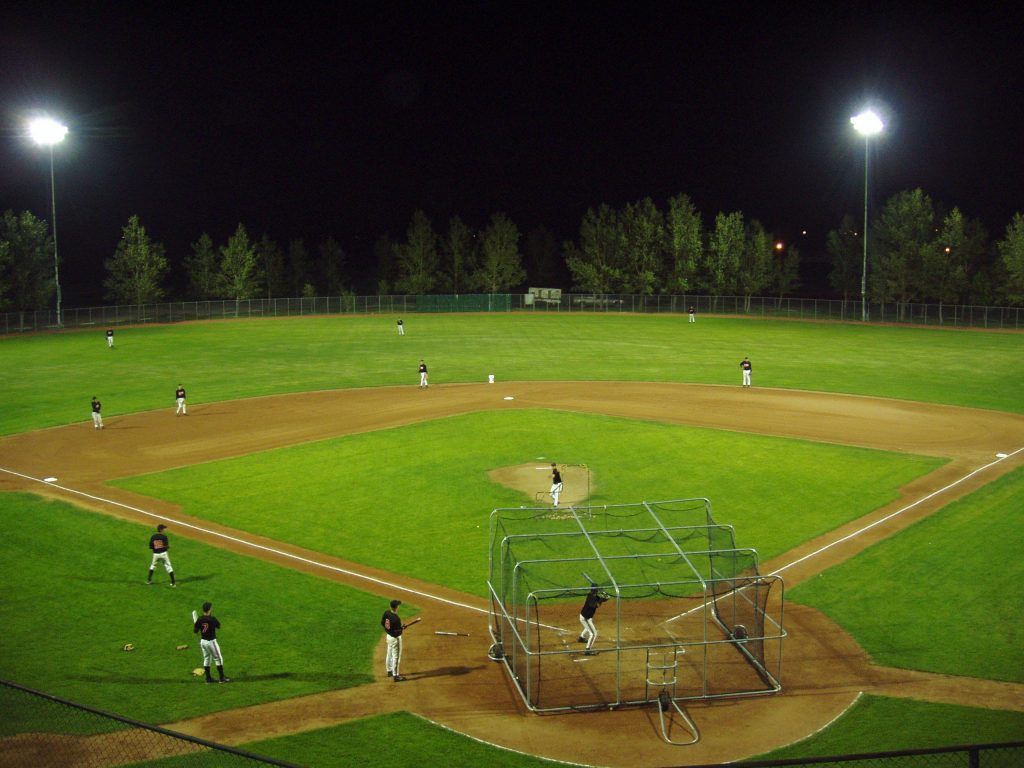 Stadio baseball notturno spettatori, 1920x1080 Full HD 1080p, Desktop