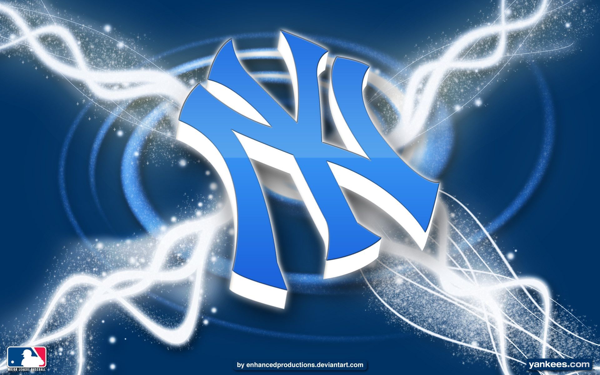Sfere logo New York Yankees, baseball, 1920x1080 1080p, Laptop