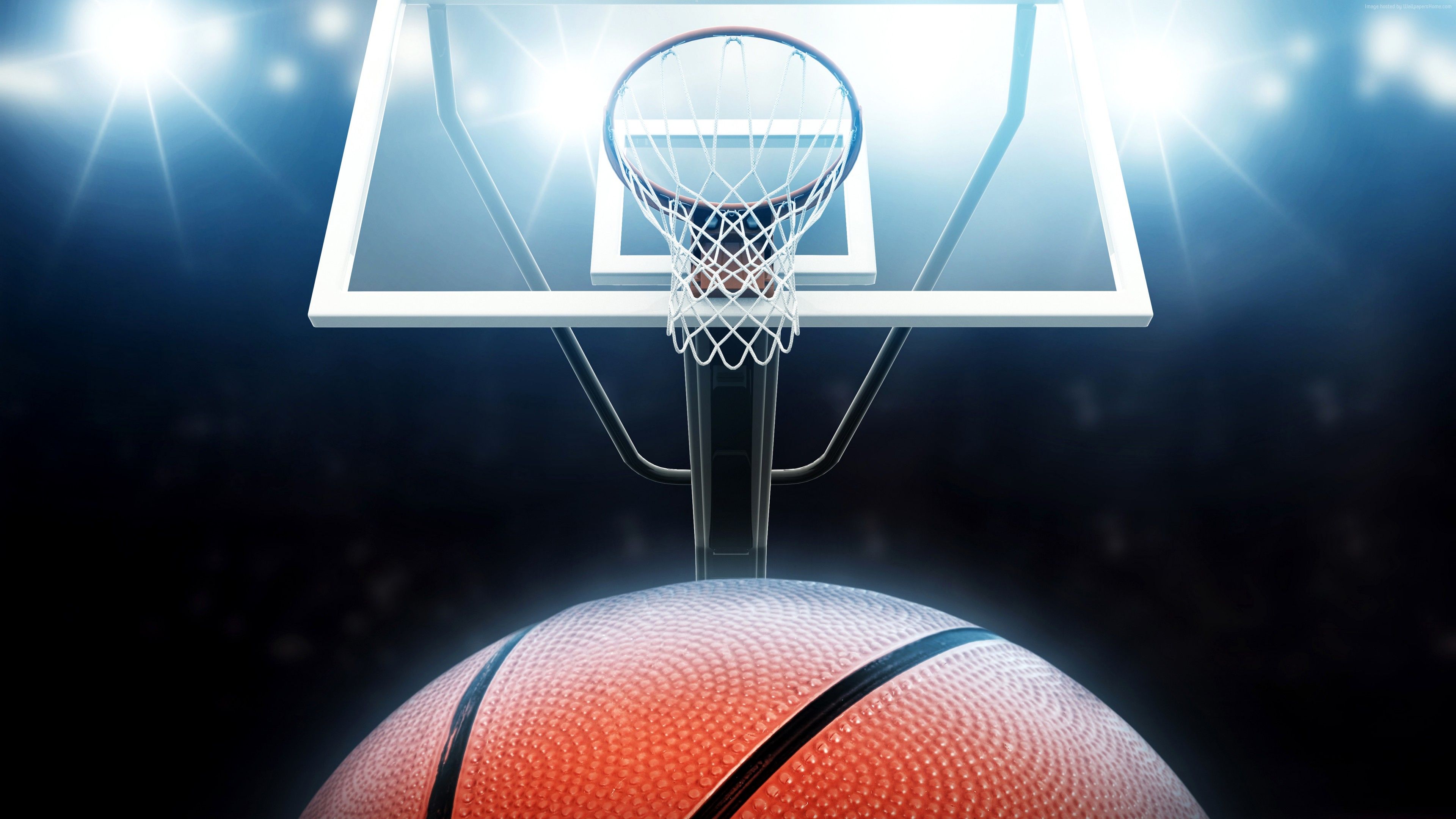 Pallone da basket e canestro, 3840x2160 4K Ultra HD, Monitor 4K