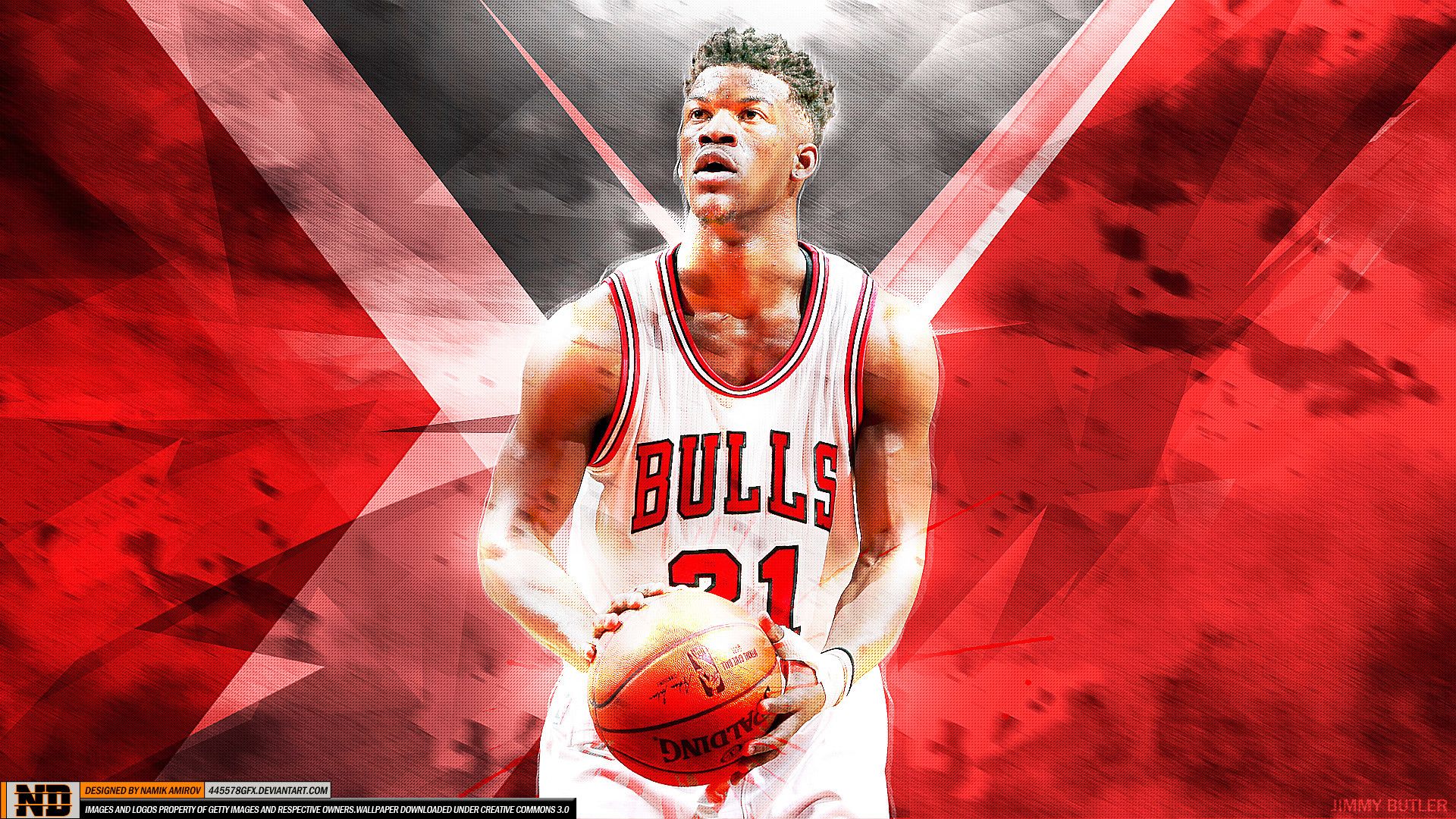 Jimmy Butler Chicago Bulls basket, 1920x1080 Full HD 1080p, Laptop