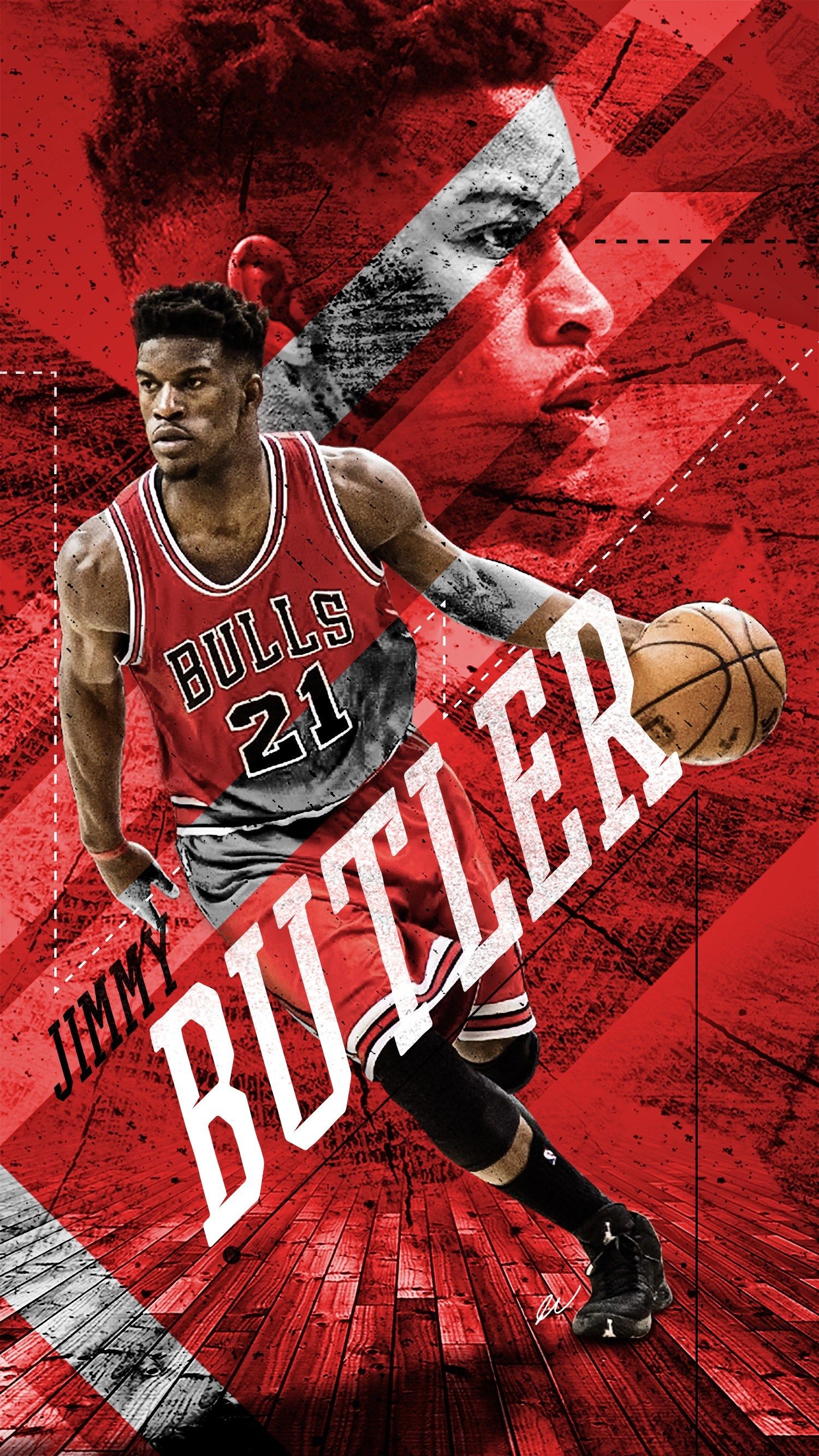 Jimmy Butler Chicago Bulls basket, NBA, 1500x2668 Verticale, Mobile