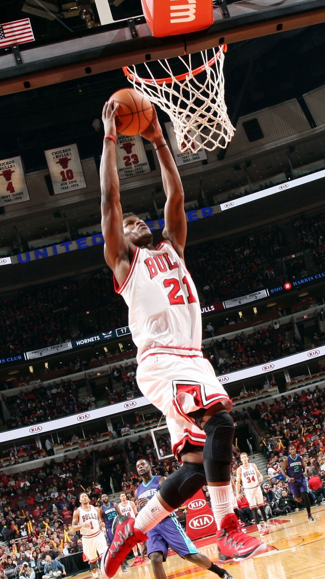 Jimmy Butler schiacciata Bulls, 1080x1920 Full HD Verticale, Smartphone