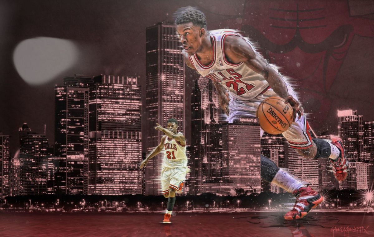 Giocatore basket Chicago Bulls skyline, 1200x761 HD, Desktop