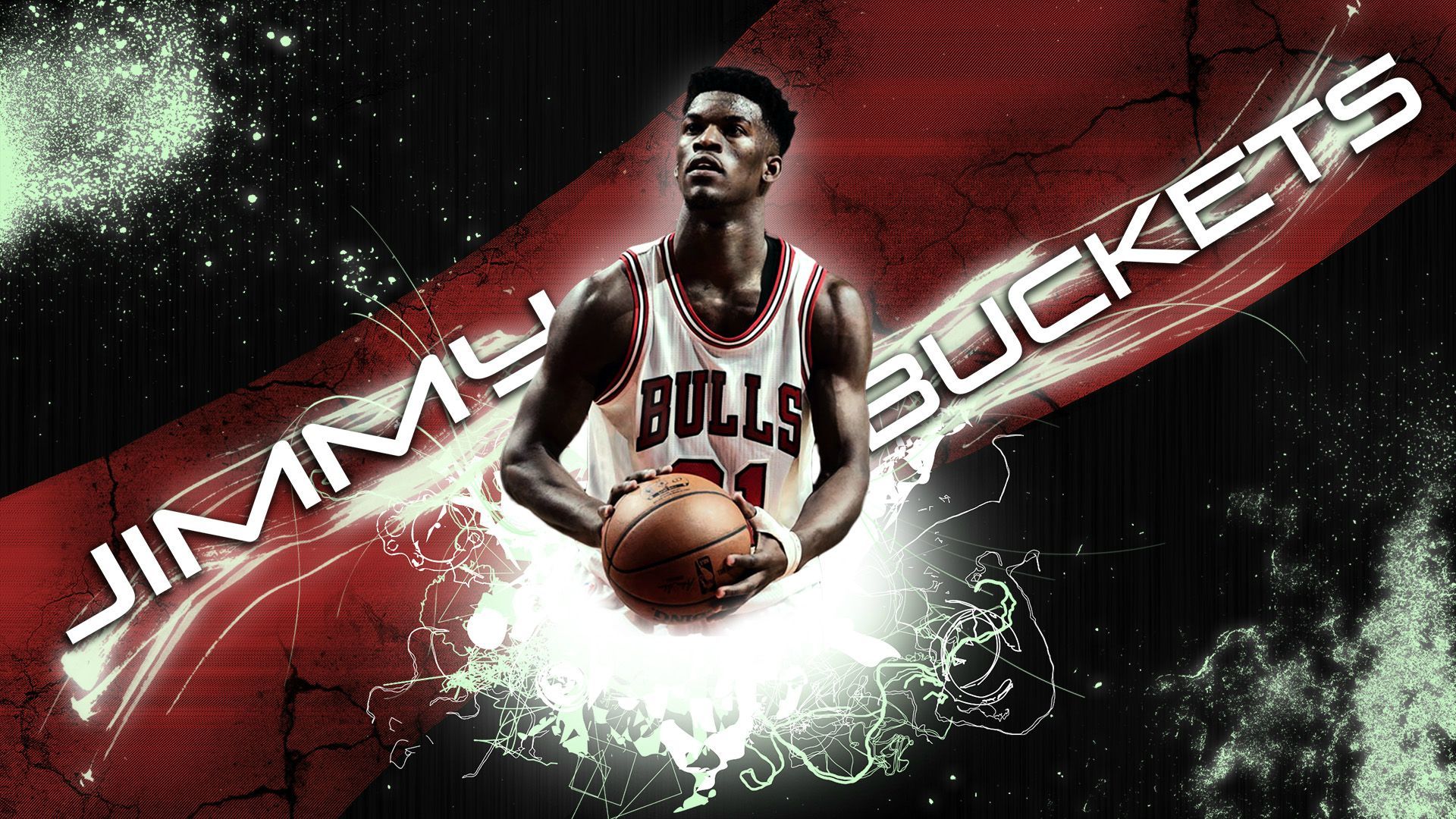 Jimmy Butler Chicago Bulls basket, 1920x1080 Full HD, Laptop