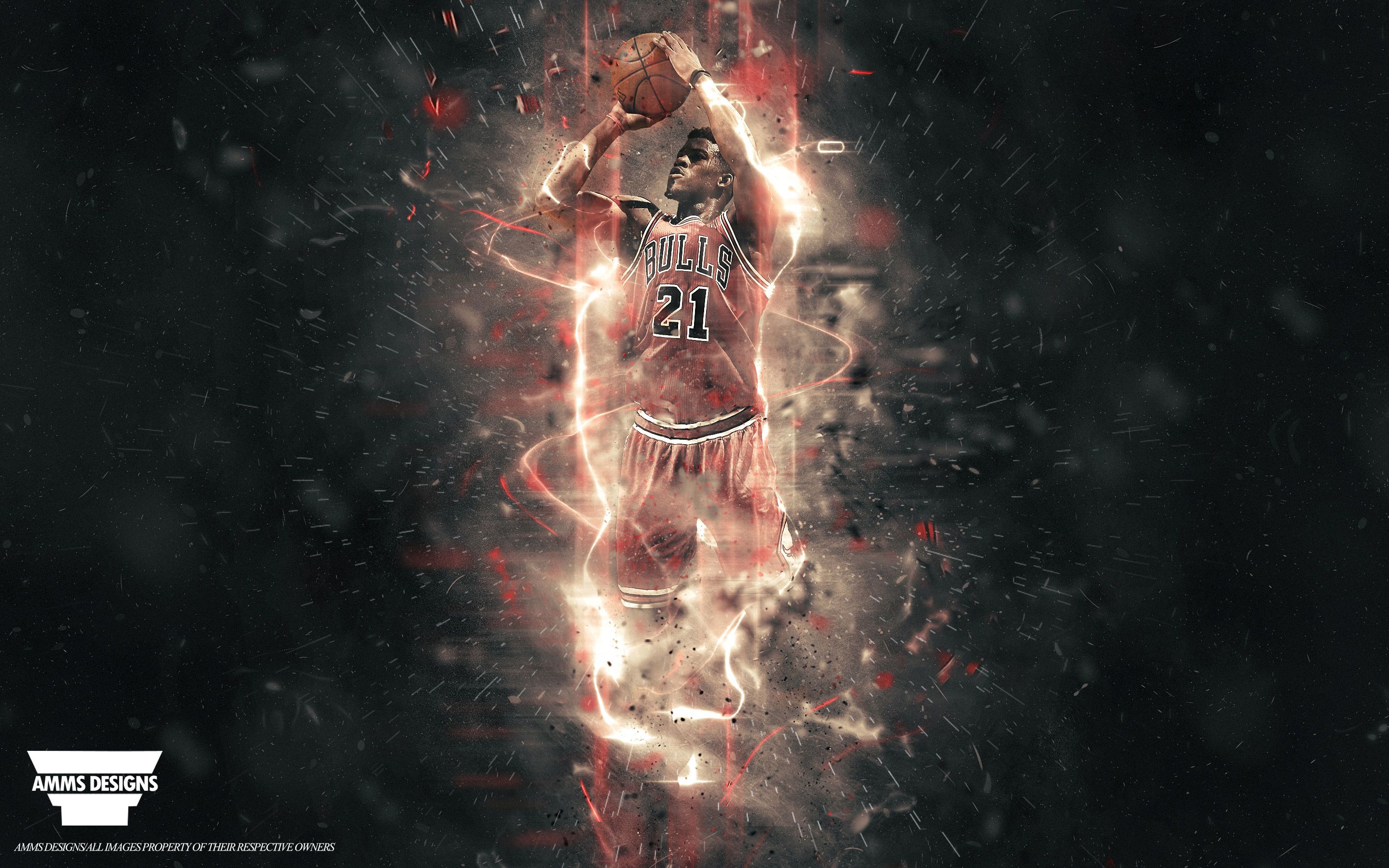 Jimmy Butler Chicago Bulls basket, 2880x1800 2K, MacBook Pro