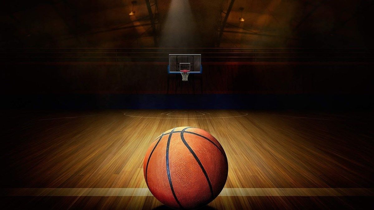 Pallone da basket su campo, 1200x675 HD, Desktop