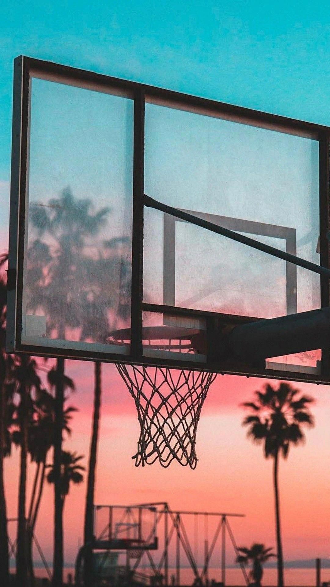 Canestro basket tramonto palme, 1080x1920 Full HD Verticale, Samsung Galaxy