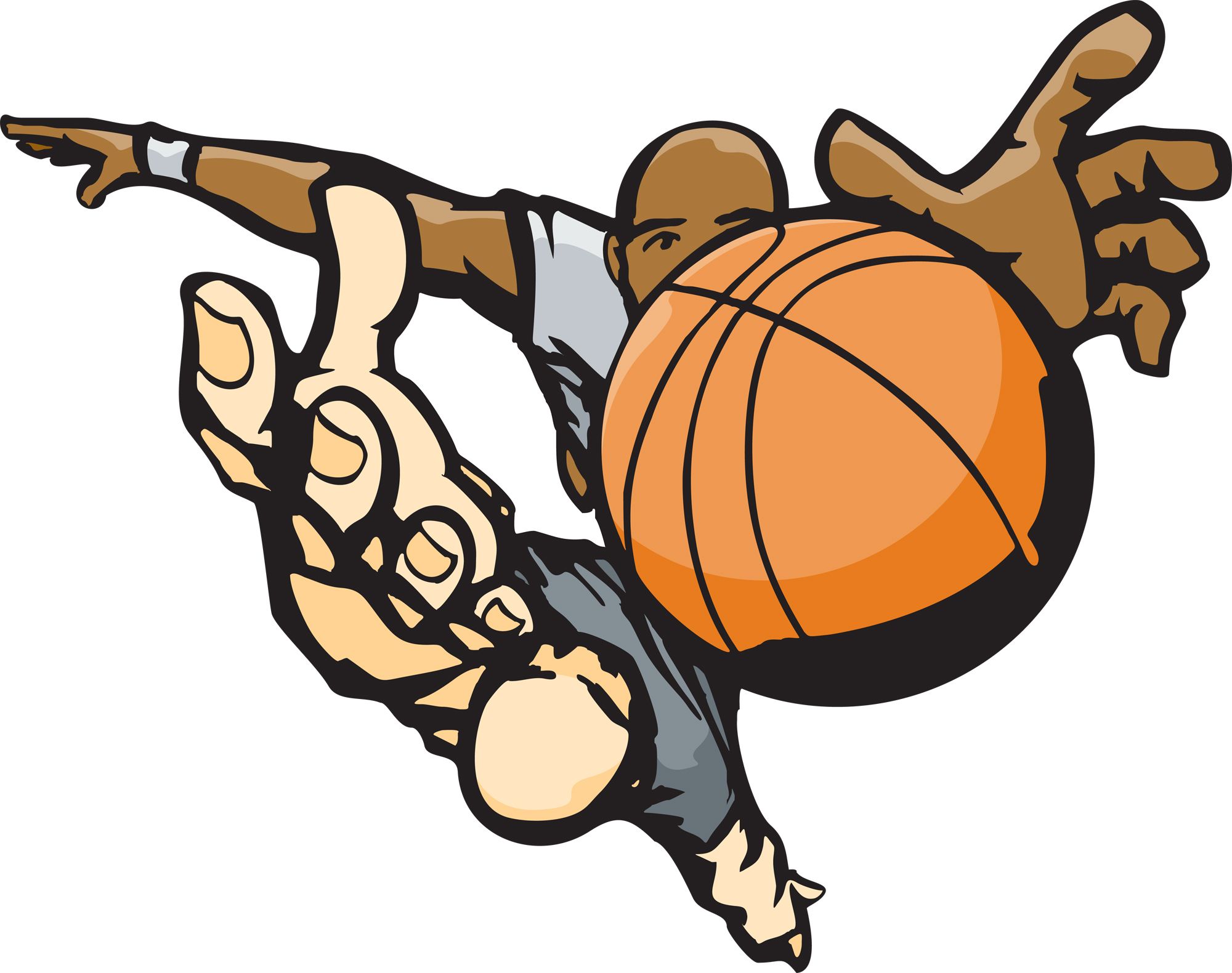 Clipart giocatore basket schiacciata, 2000x1580 alta risoluzione, iMac