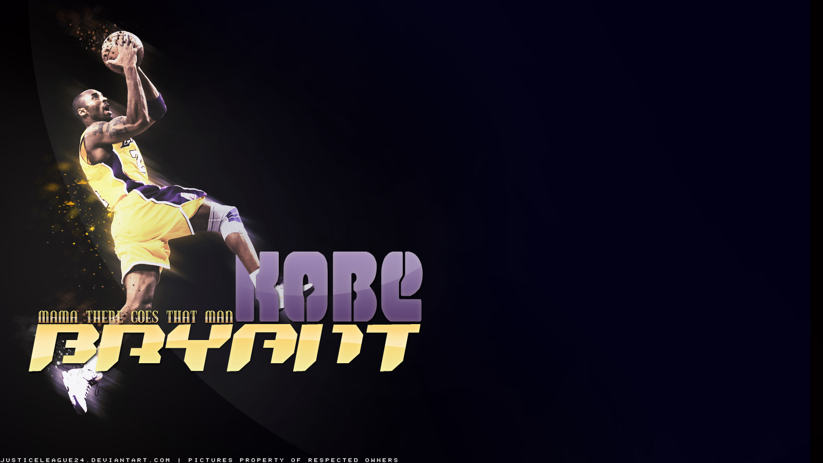 Kobe Bryant Lakers schiacciata, NBA, 1600x900 900p, PC