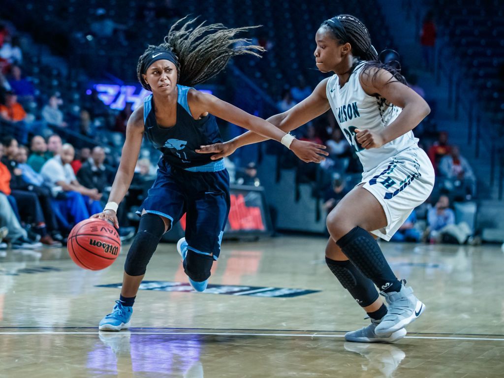 Giocatrici basket femminile in azione, 1024x768 HD, Desktop