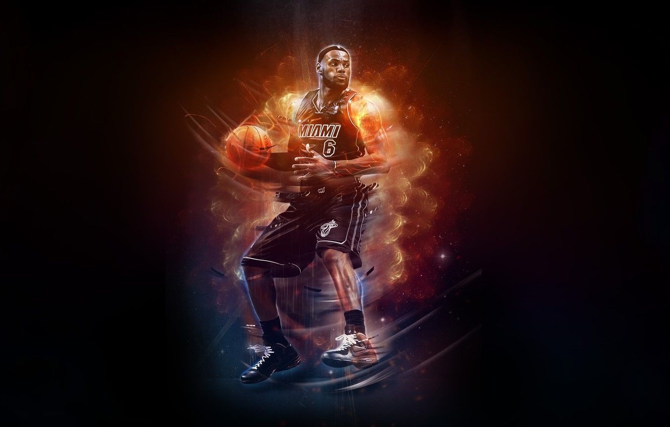 Pallone da basket in fiamme, 1300x919 HD, Desktop