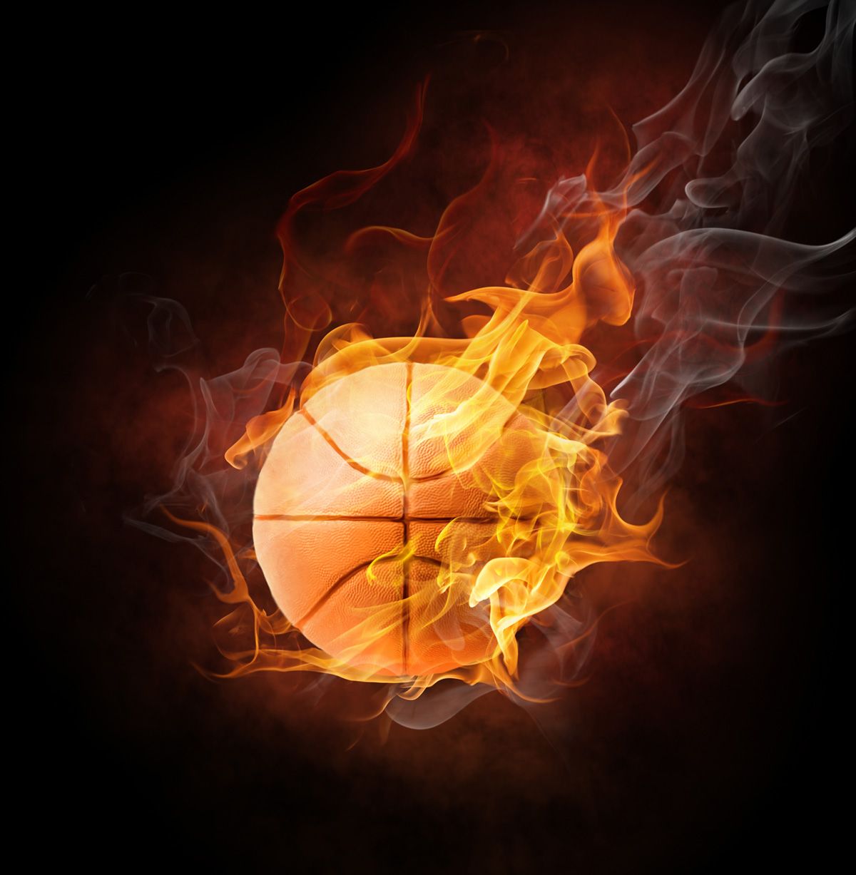 Pallone basket fuoco e acqua, 1000x800 HD, Desktop