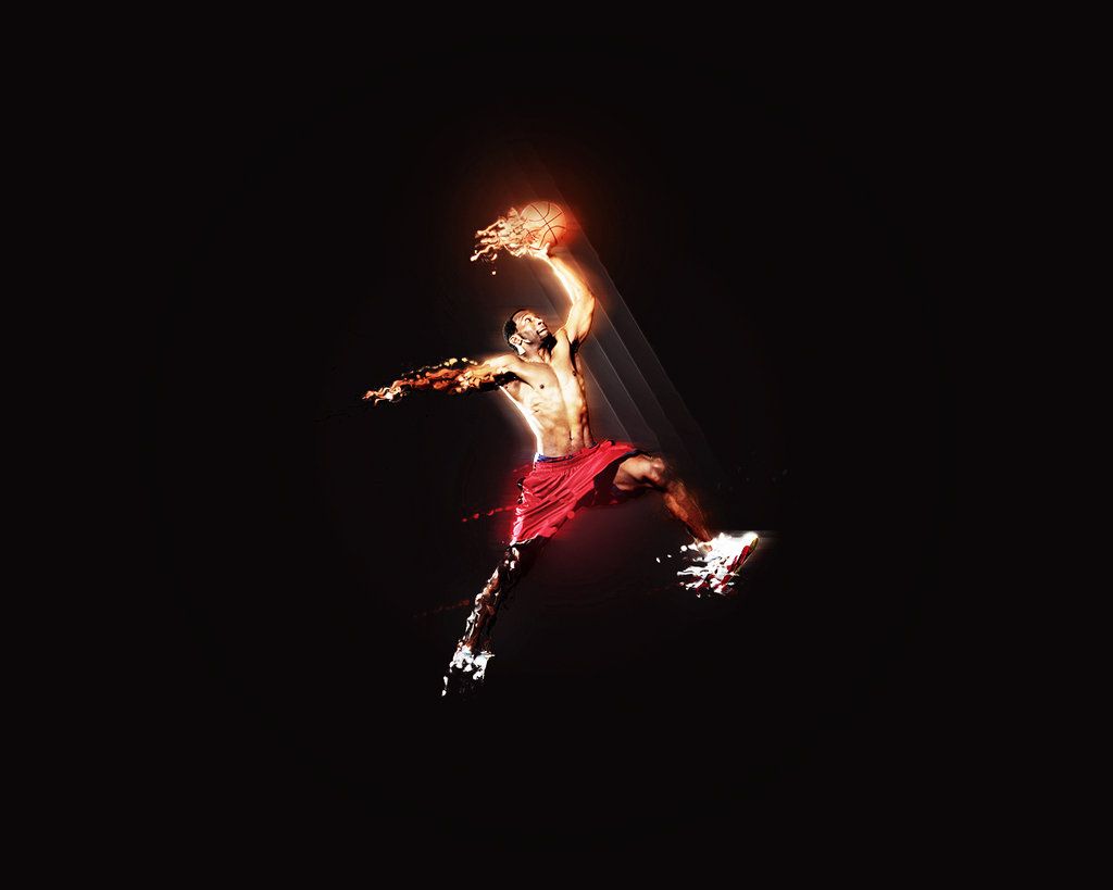 Dwyane Wade Miami basket fiamme, NBA, 1332x850 HD, Desktop