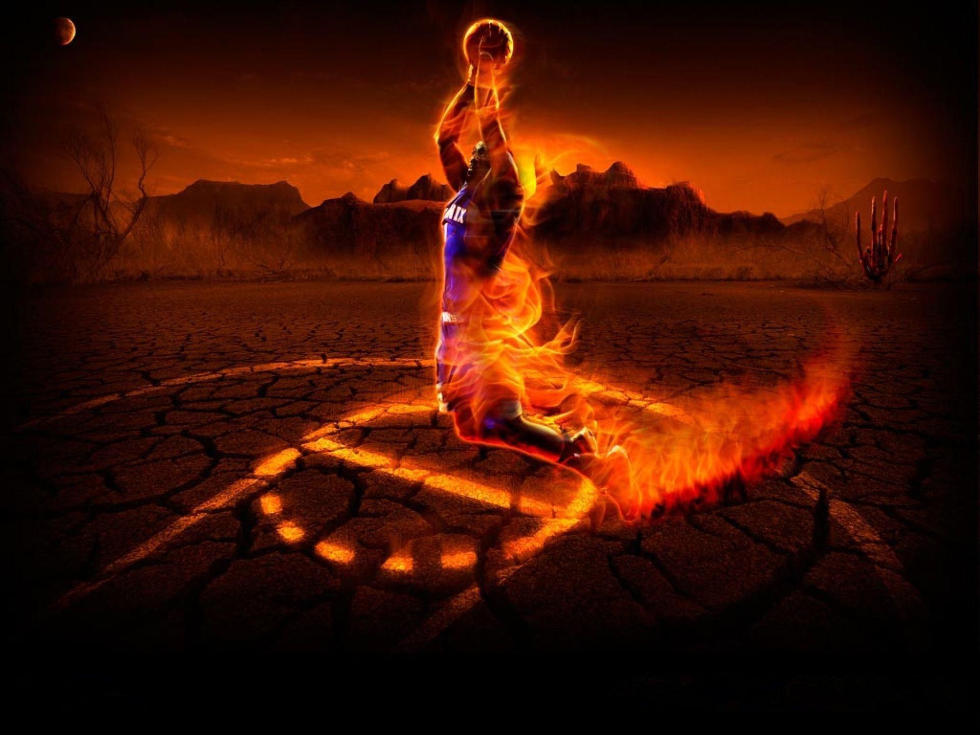 Giocatore basket in fiamme, 1920x1440 Full HD+ WUXGA, iMac