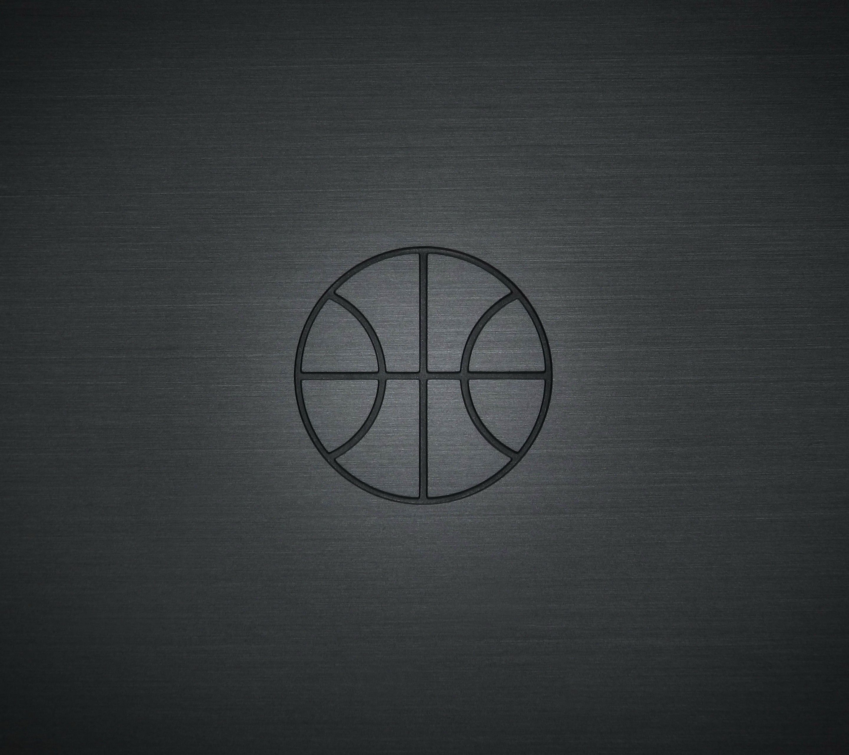 Icona pallone da basket minimal, 2880x2560 2K, Desktop