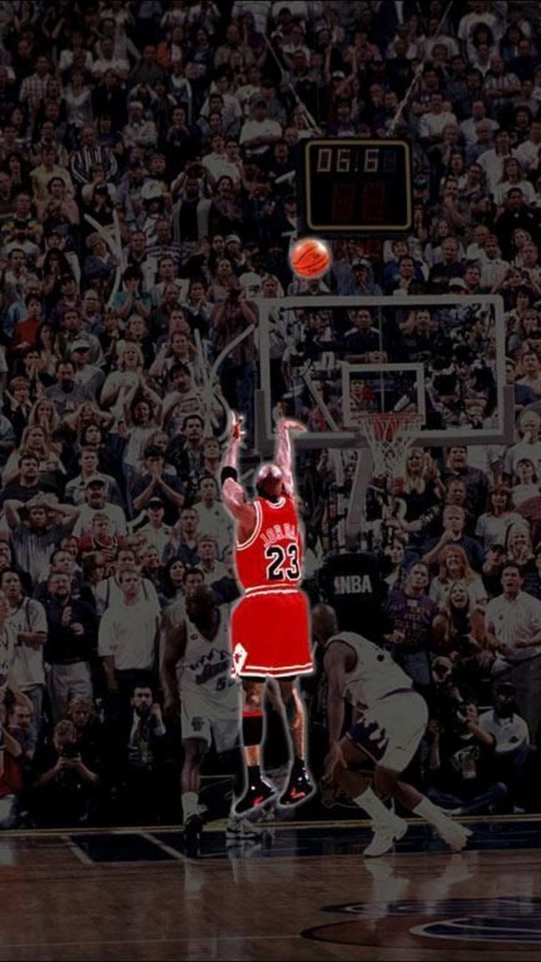 Michael Jordan tiro basket, 1080x1920 Verticale, Samsung Galaxy