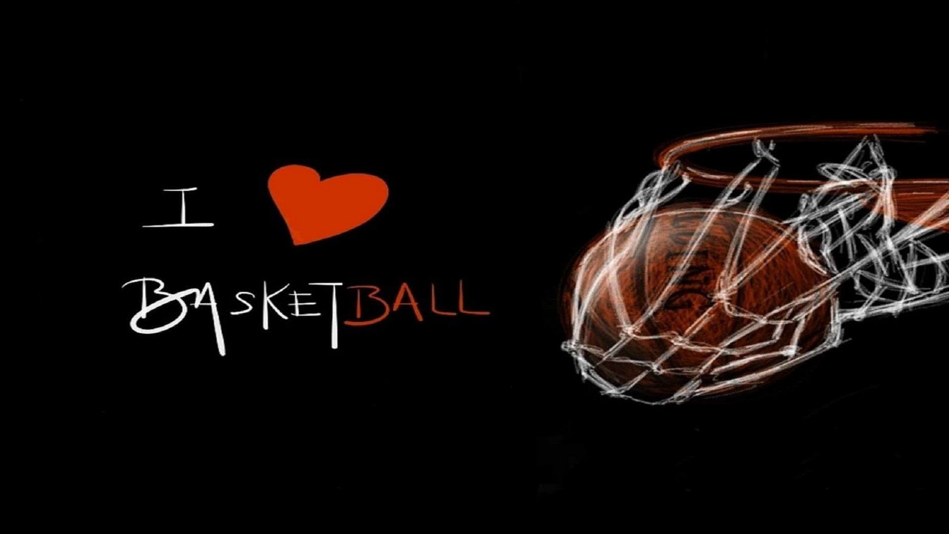 I love basketball, canestro, 1920x1080 Full HD, Laptop